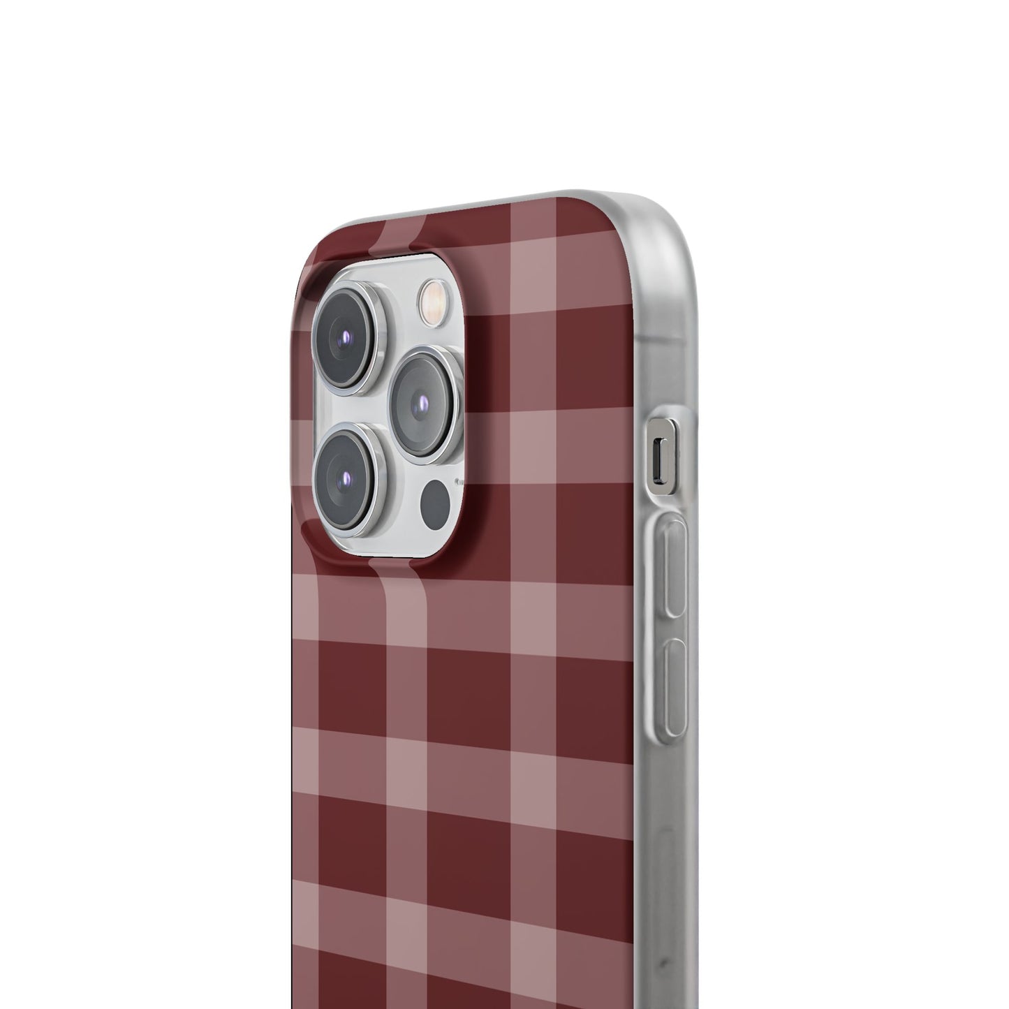Burgundy Plaid Flexi Case