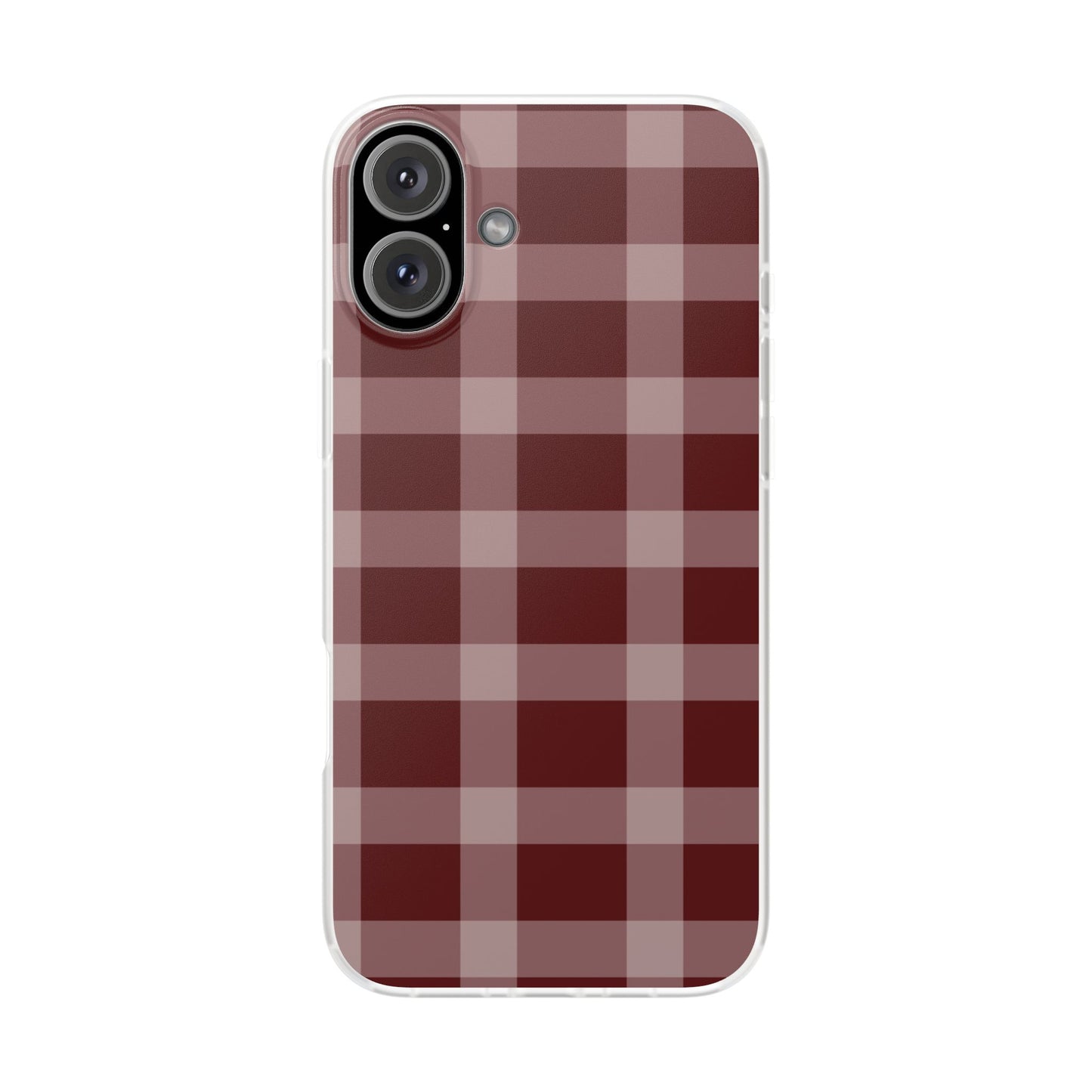 Burgundy Plaid Flexi Case