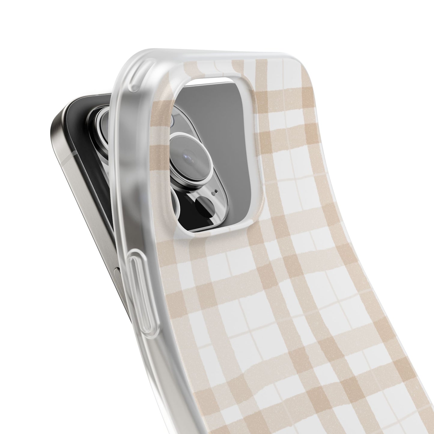 Tan Plaid Flexi Case