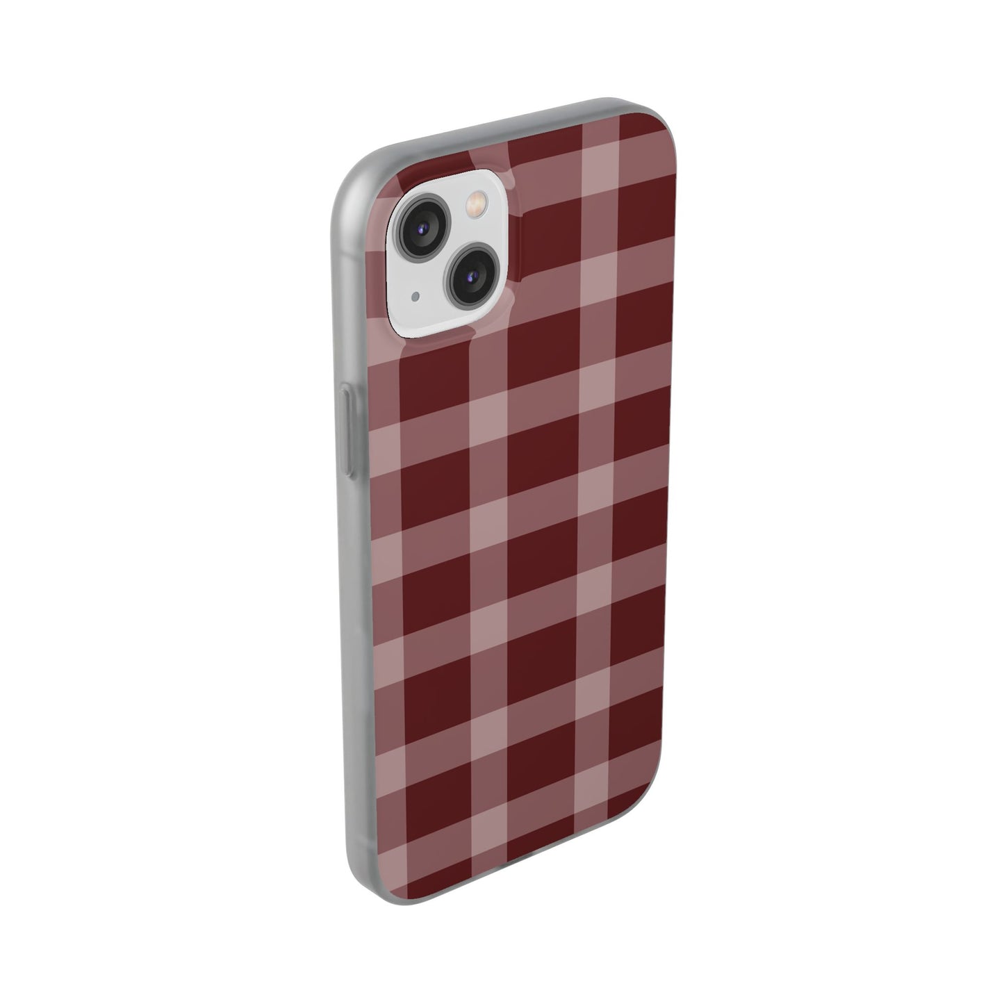 Burgundy Plaid Flexi Case