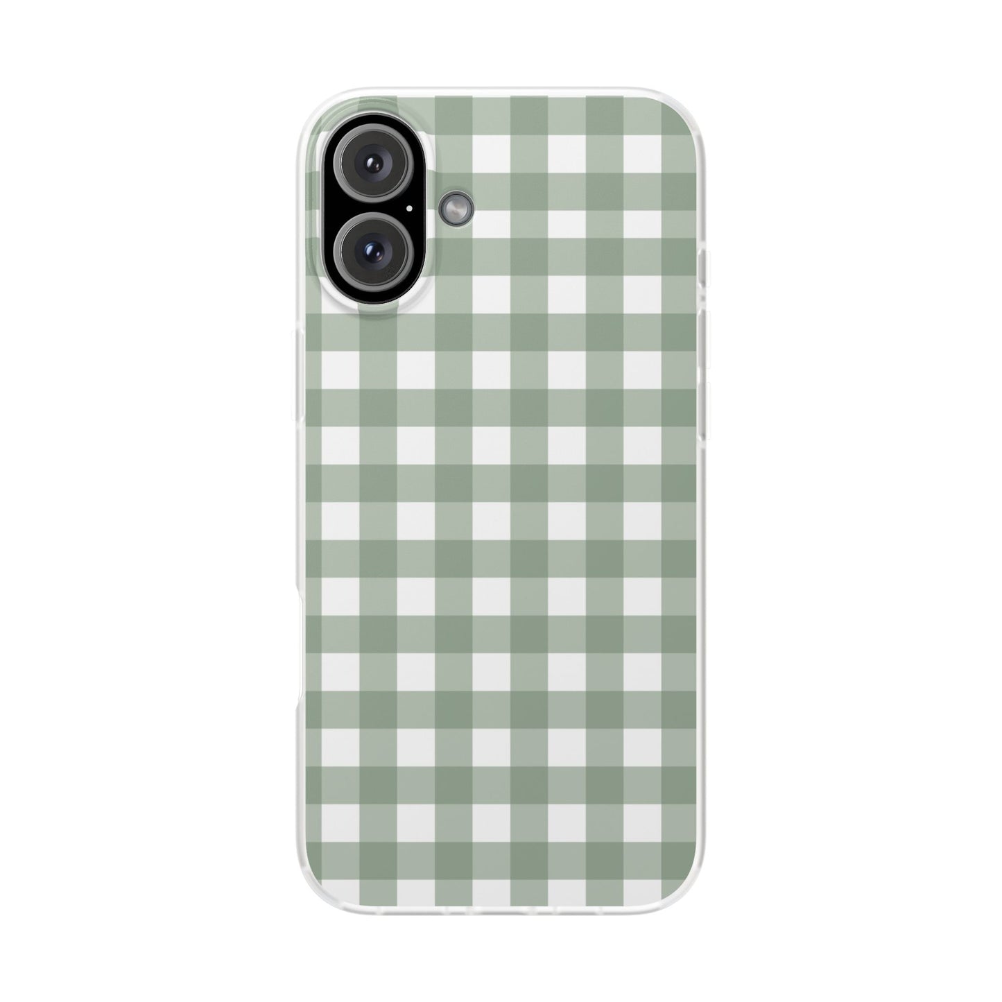Sage Green Gingham Flexi Case