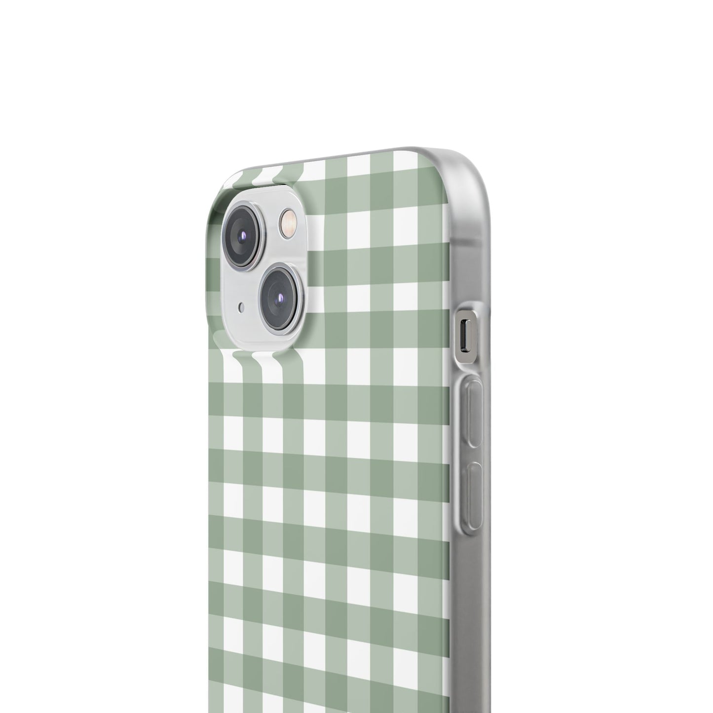 Sage Green Gingham Flexi Case