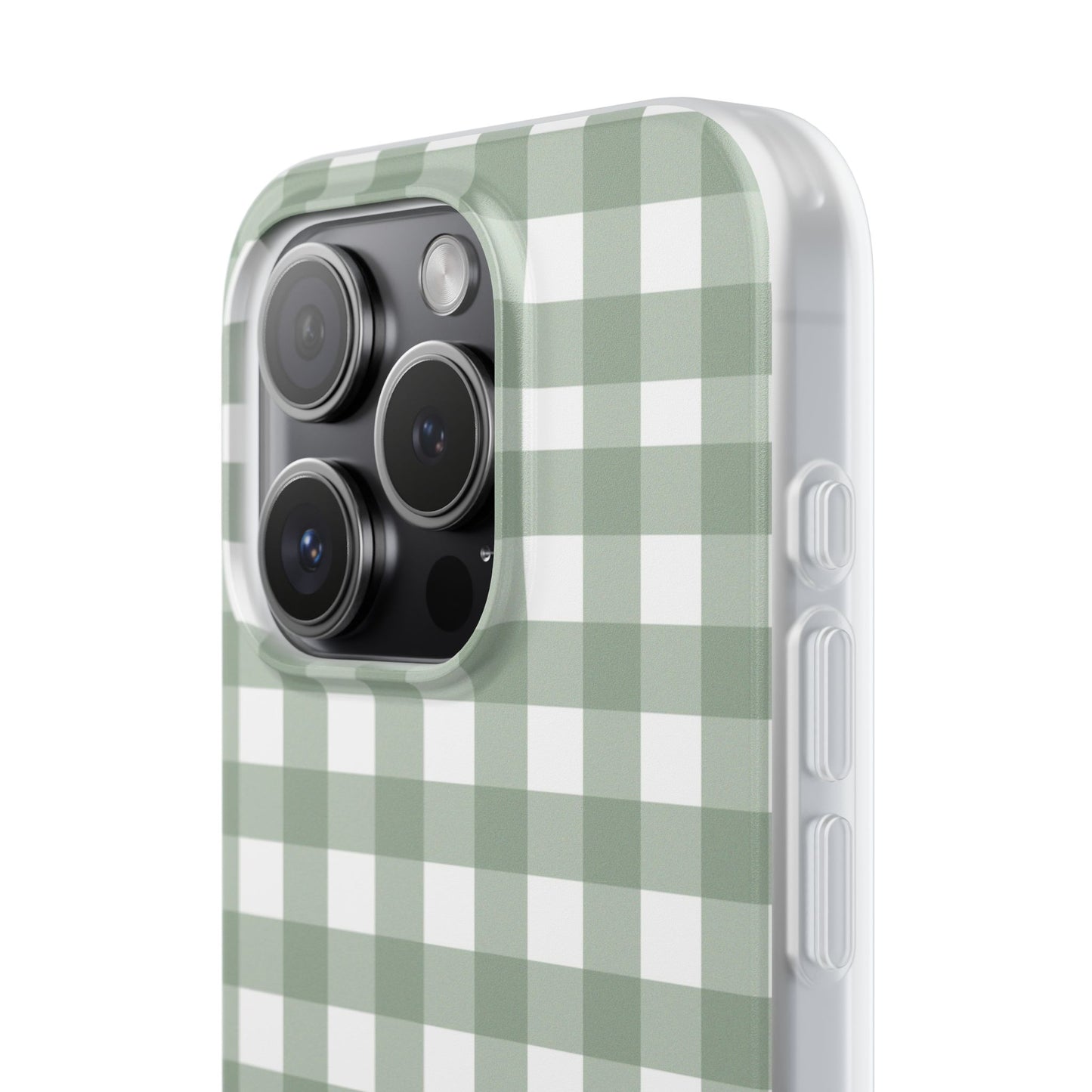 Sage Green Gingham Flexi Case