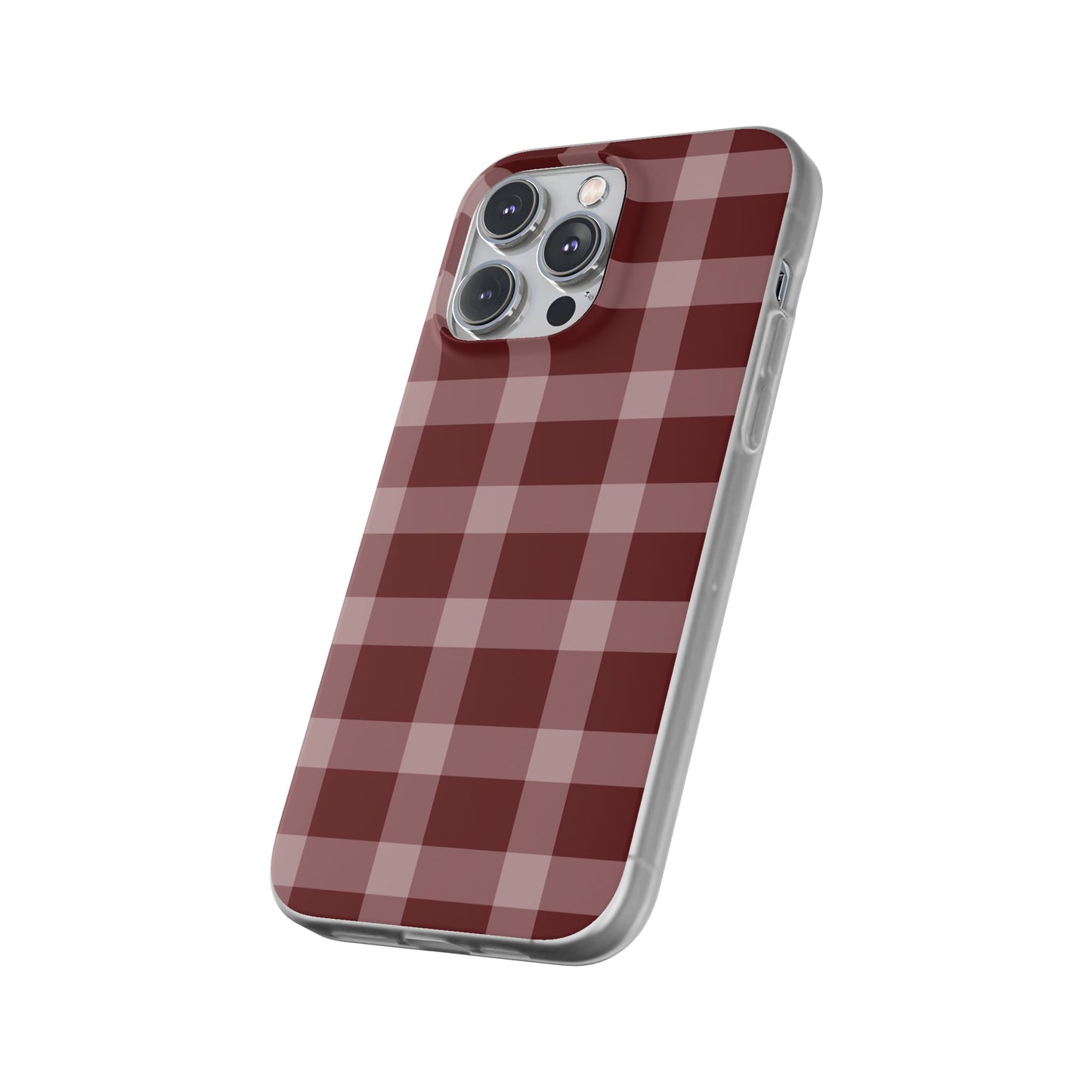 Burgundy Plaid Flexi Case