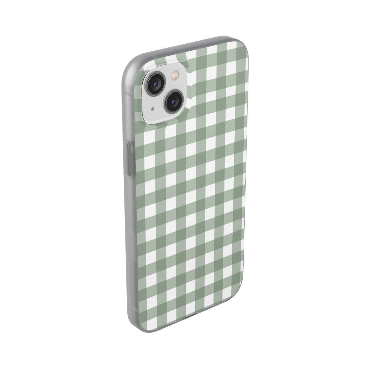 Sage Green Gingham Flexi Case