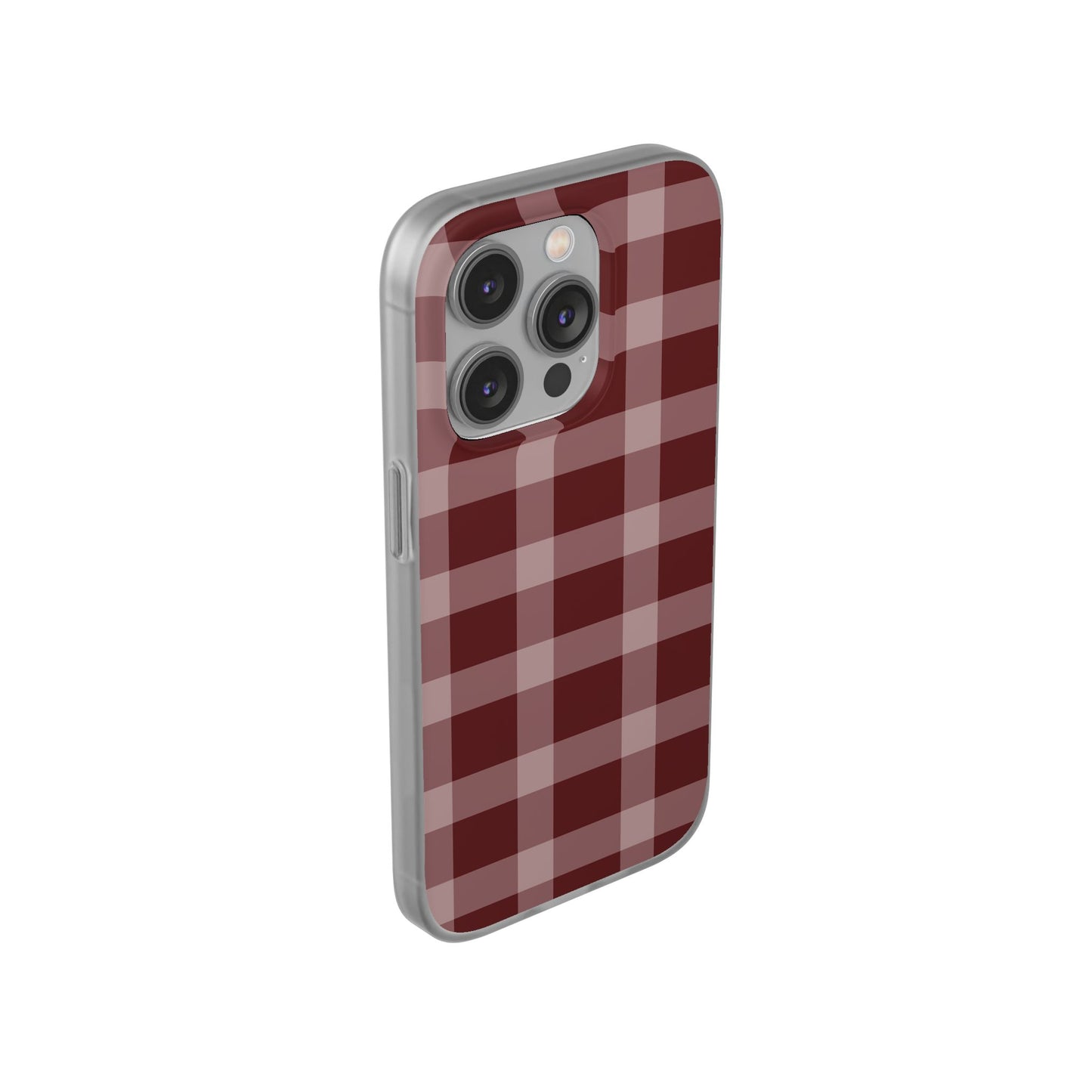 Burgundy Plaid Flexi Case