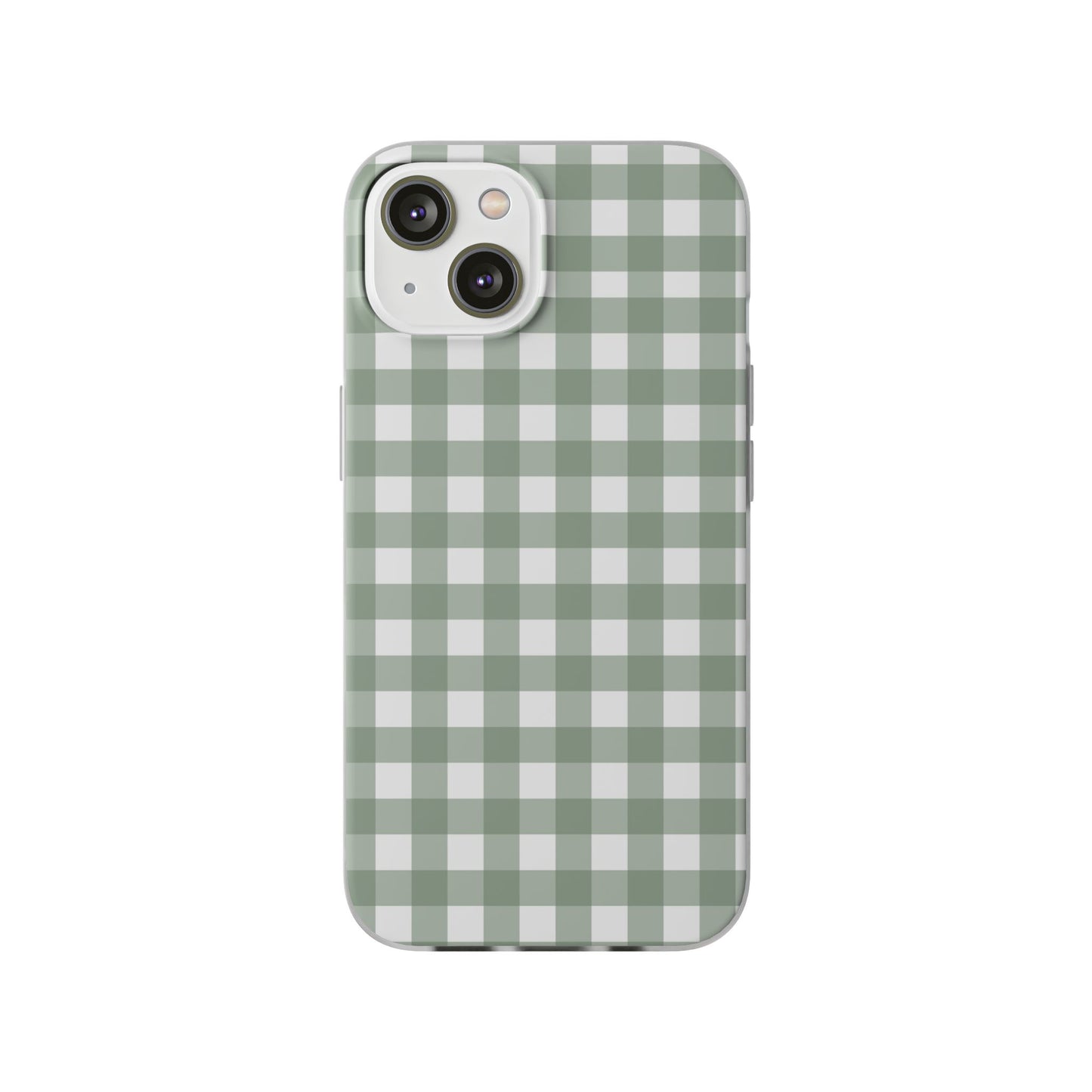 Sage Green Gingham Flexi Case