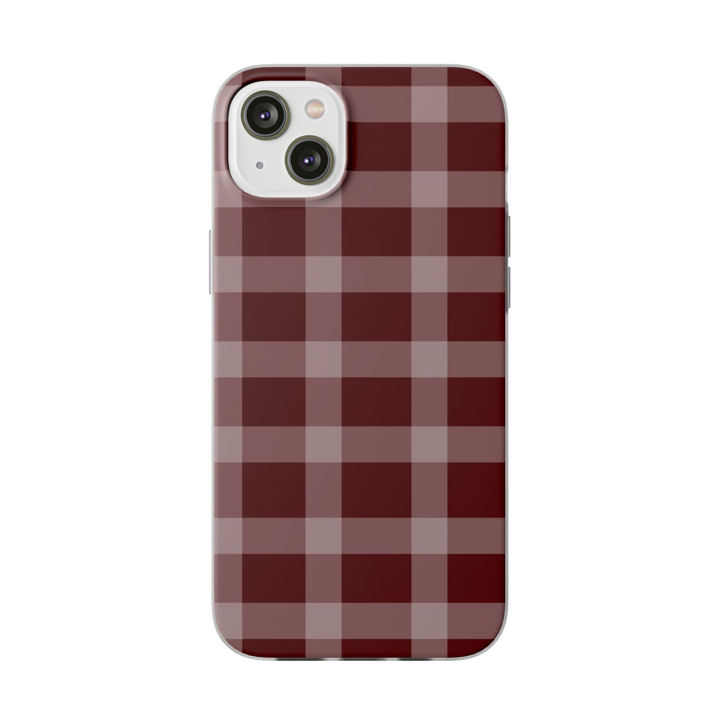 Burgundy Plaid Flexi Case