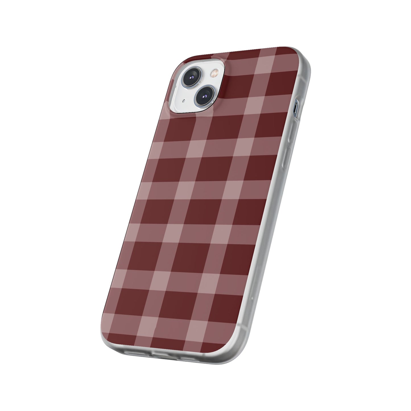 Burgundy Plaid Flexi Case