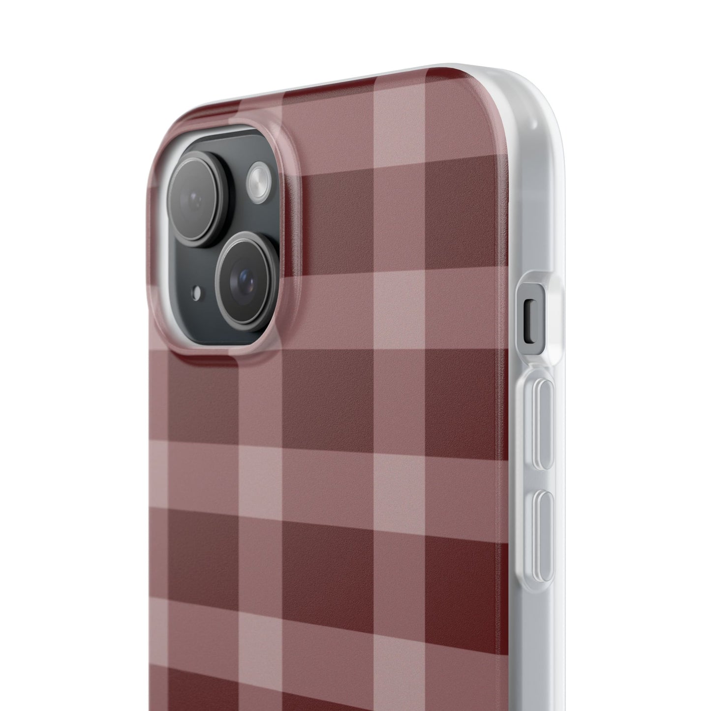 Burgundy Plaid Flexi Case