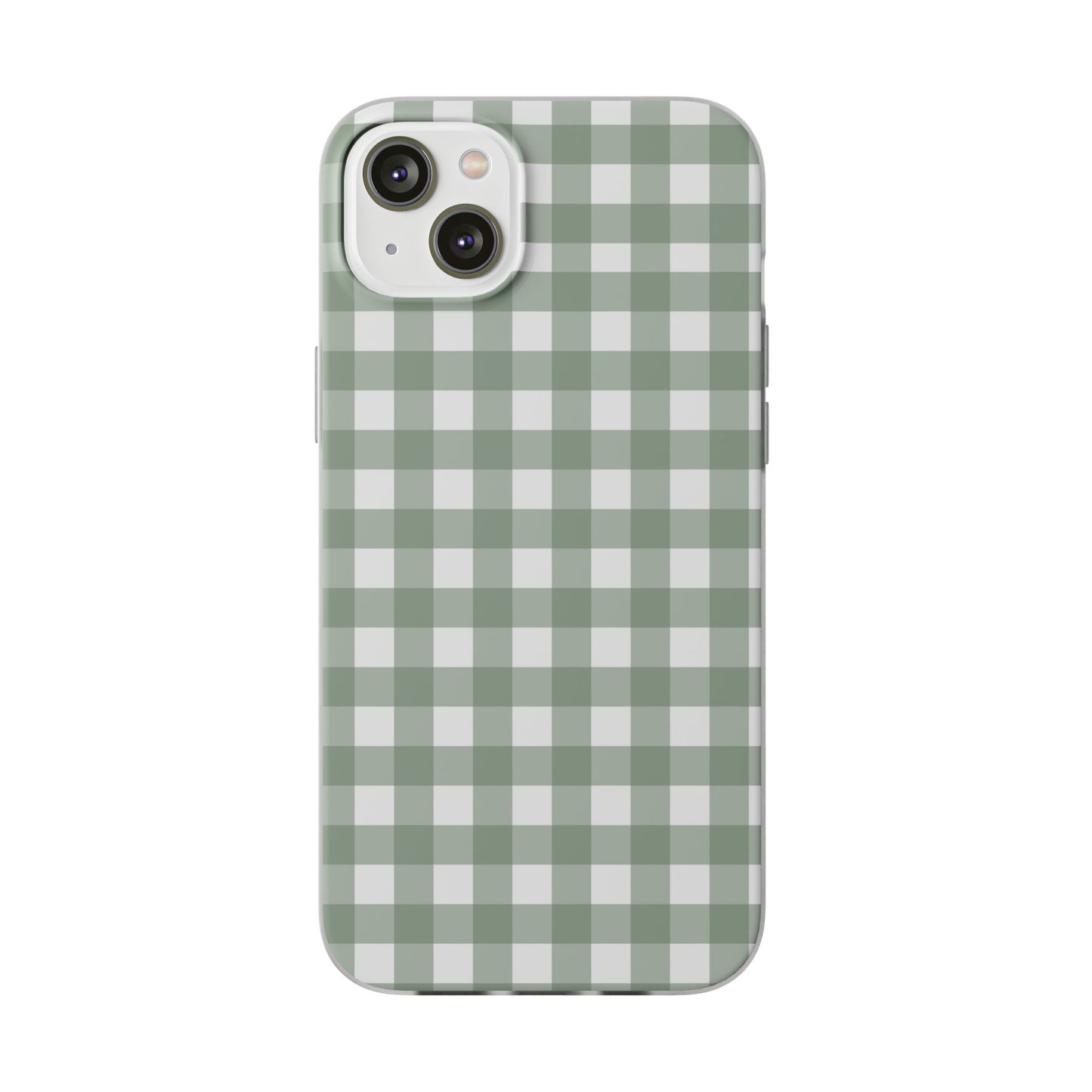 Sage Green Gingham Flexi Case