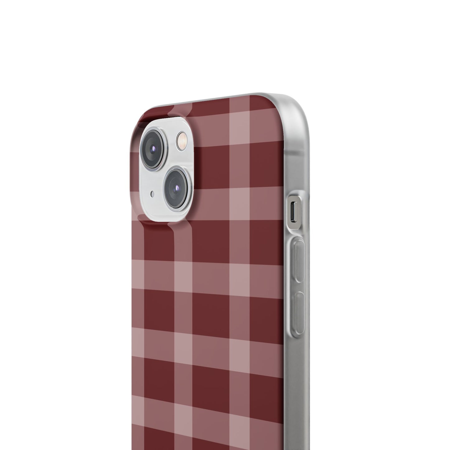 Burgundy Plaid Flexi Case