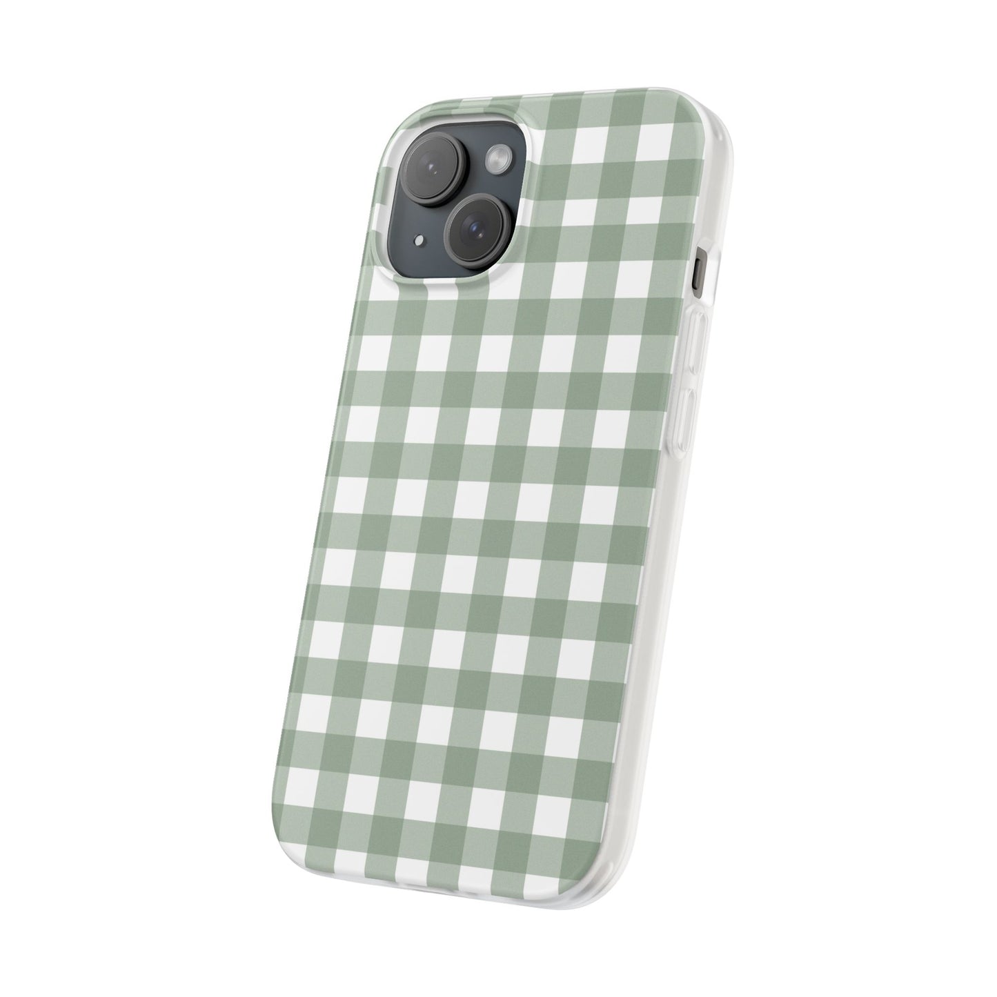 Sage Green Gingham Flexi Case