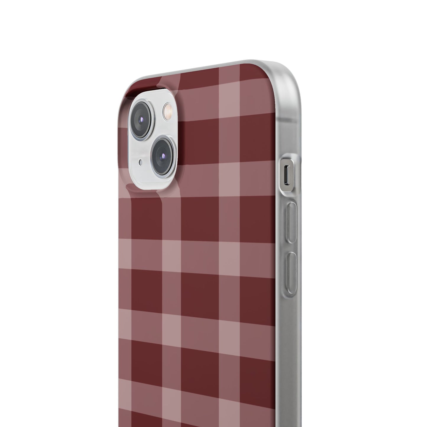 Burgundy Plaid Flexi Case