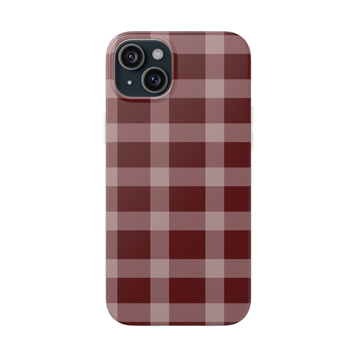 Burgundy Plaid Flexi Case