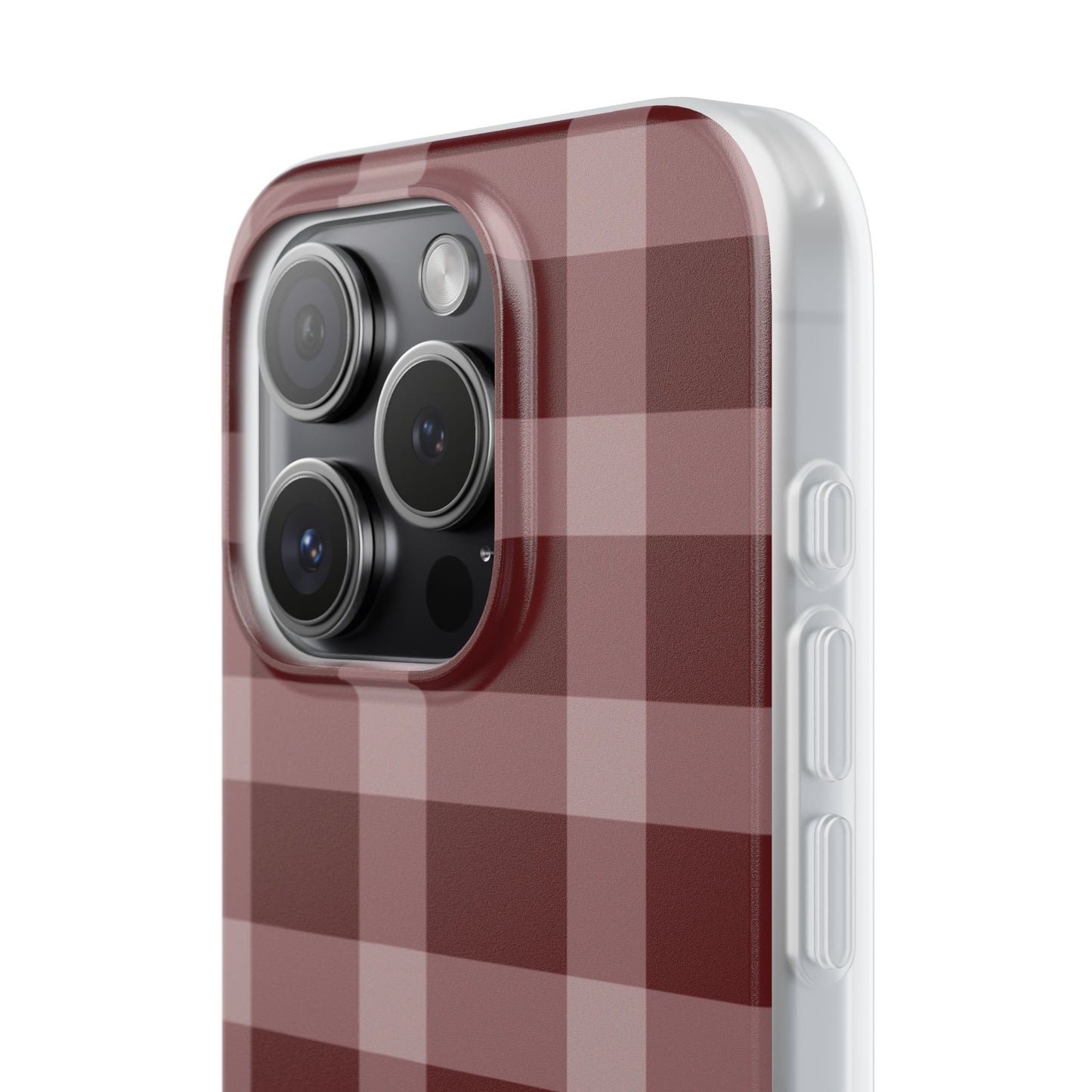 Burgundy Plaid Flexi Case