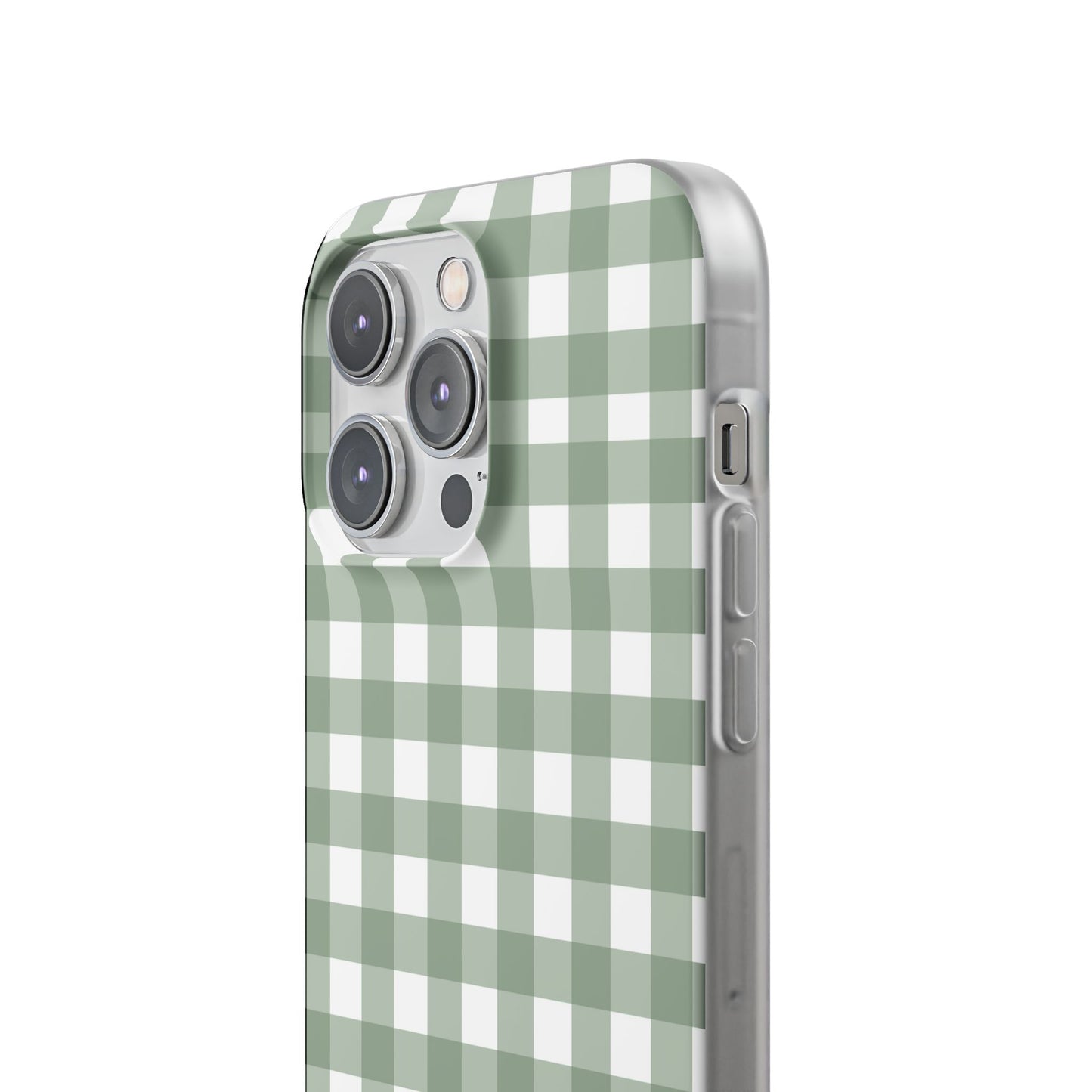 Sage Green Gingham Flexi Case
