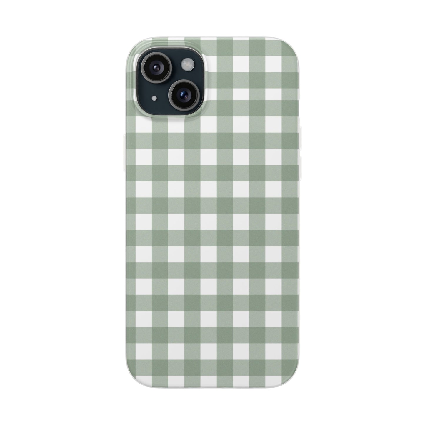 Sage Green Gingham Flexi Case