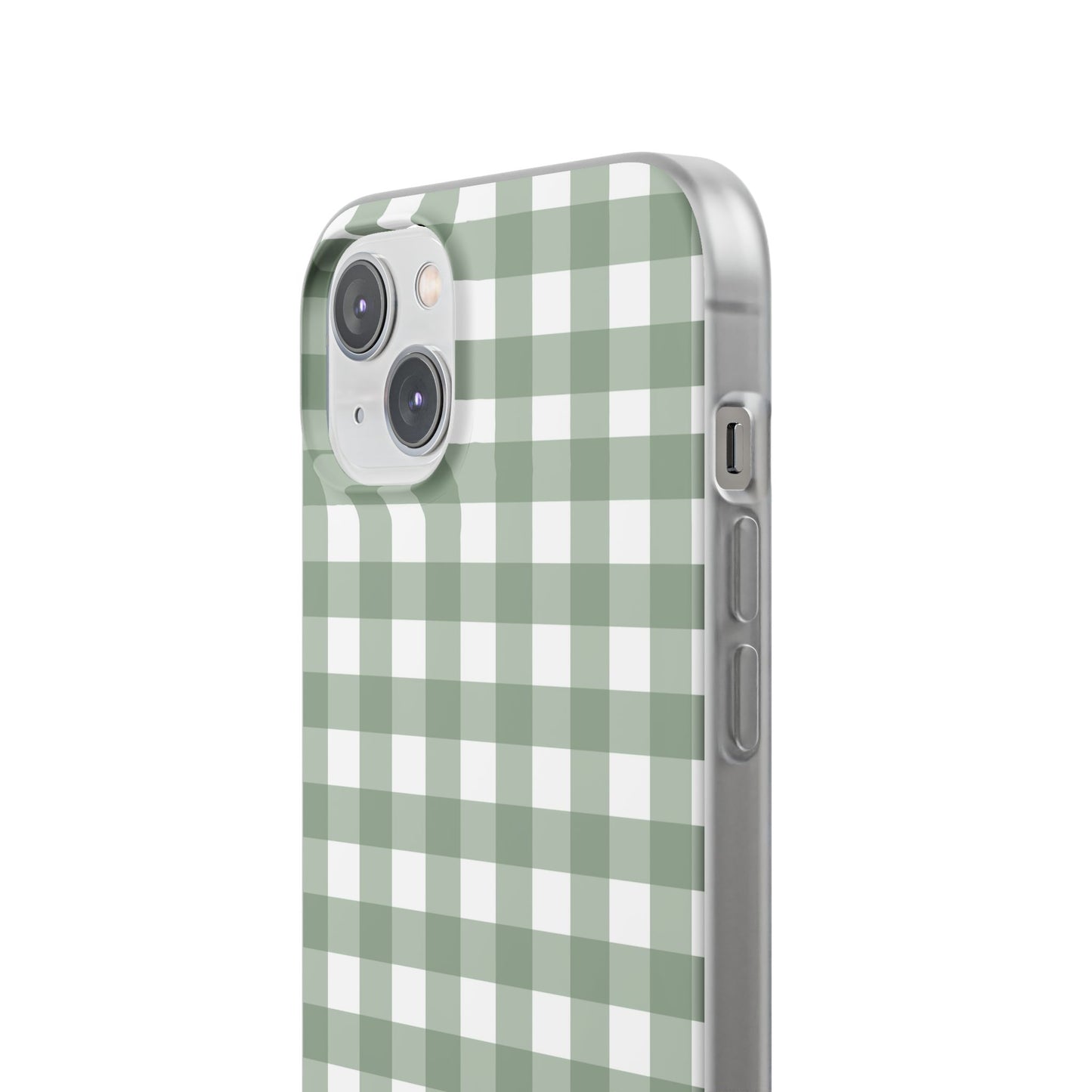 Sage Green Gingham Flexi Case