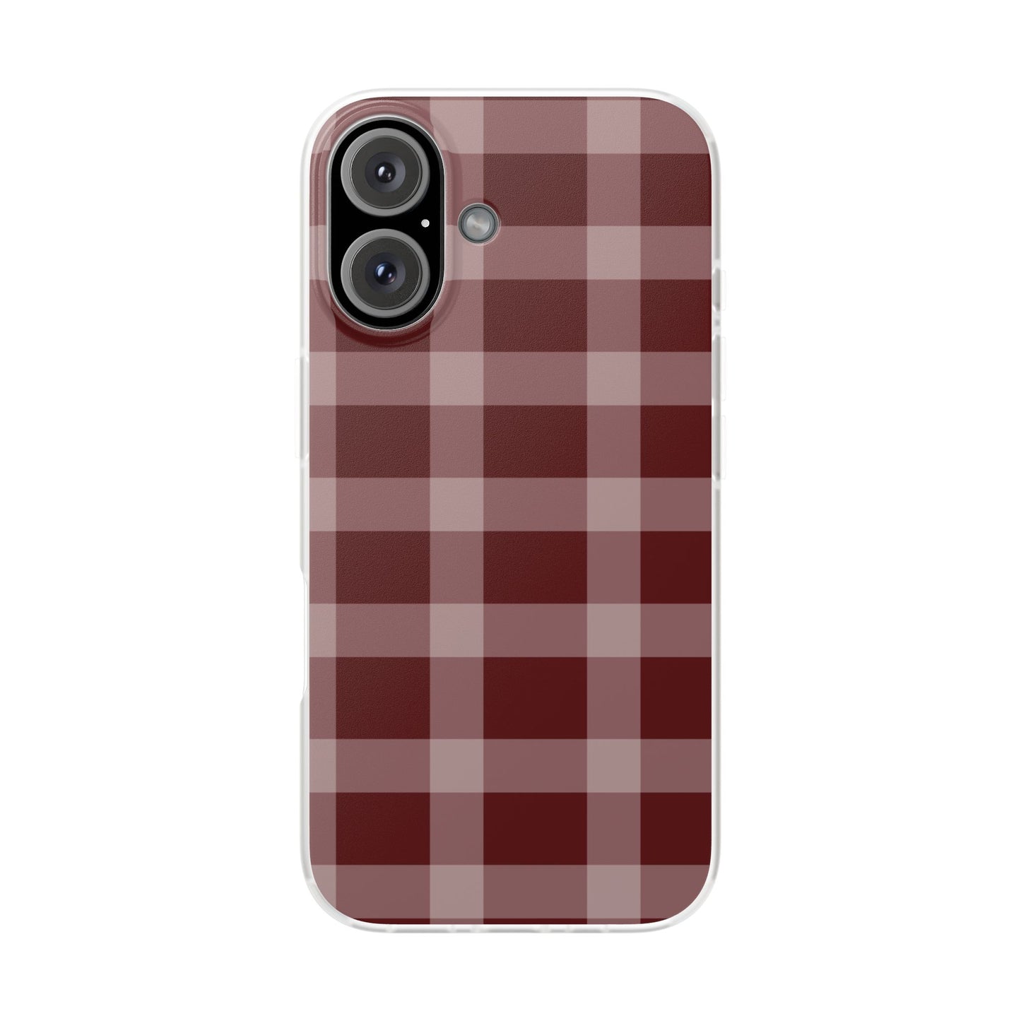 Burgundy Plaid Flexi Case