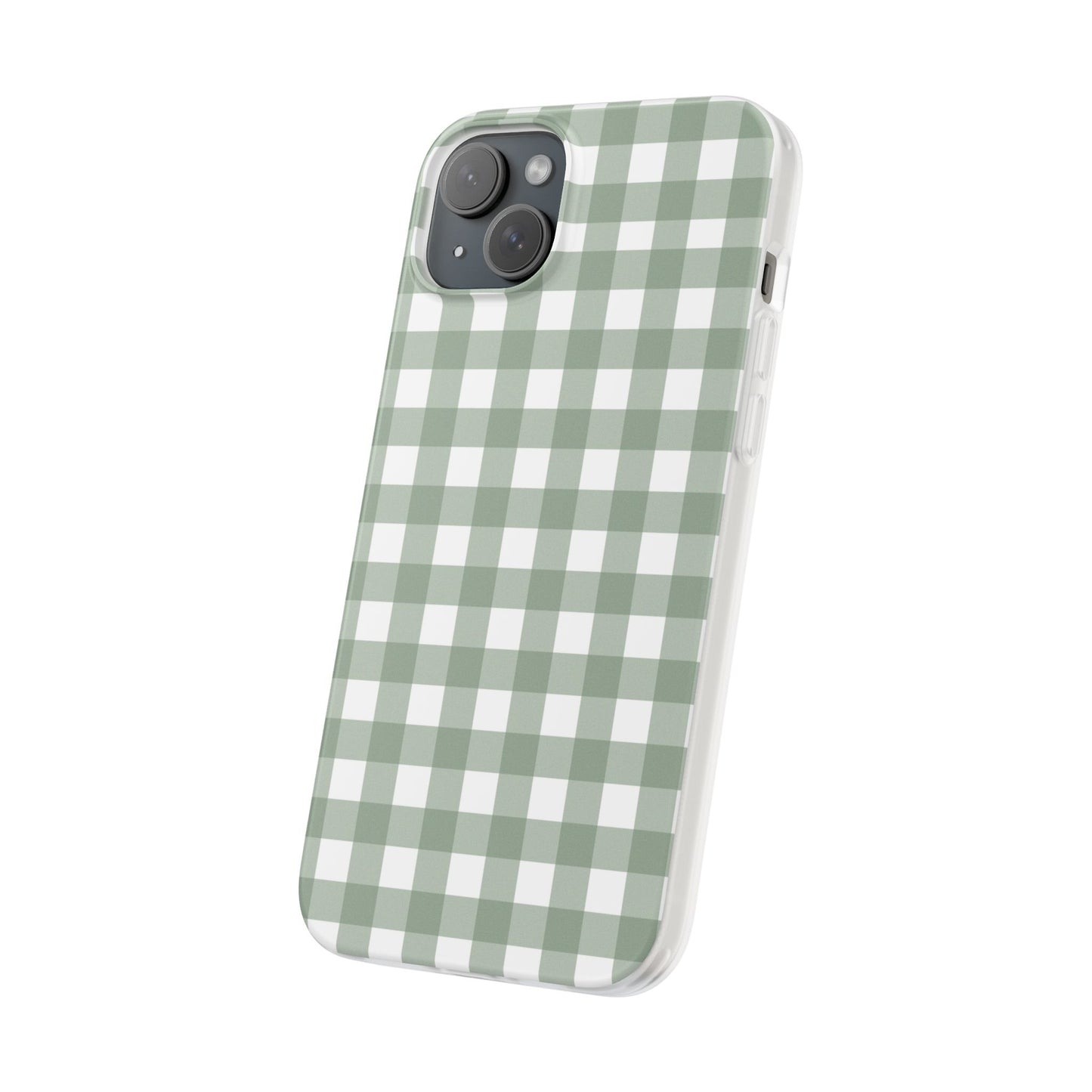 Sage Green Gingham Flexi Case