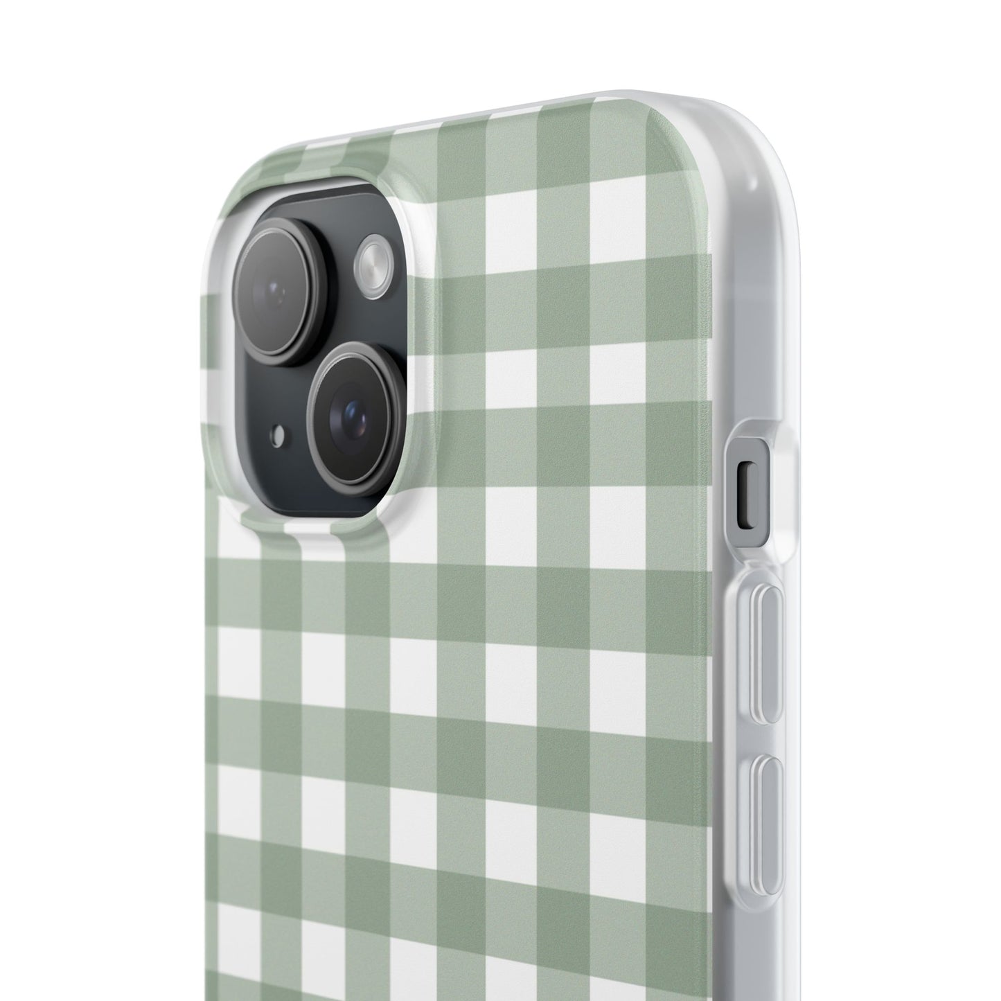 Sage Green Gingham Flexi Case