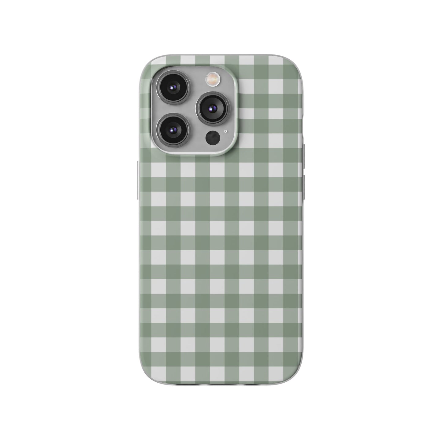 Sage Green Gingham Flexi Case