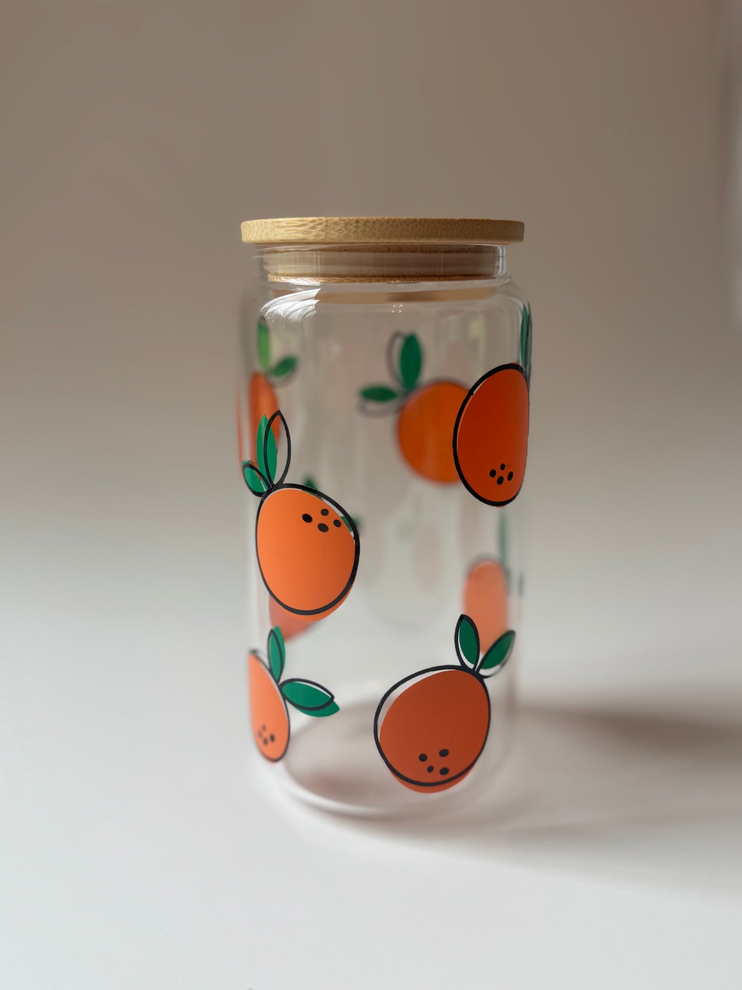 Oranges Glass Cup
