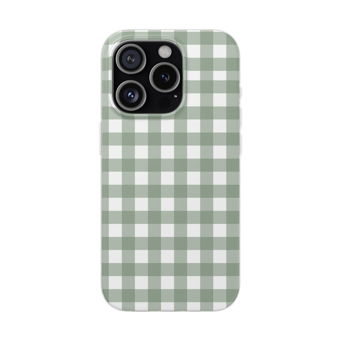 Sage Green Gingham Flexi Case