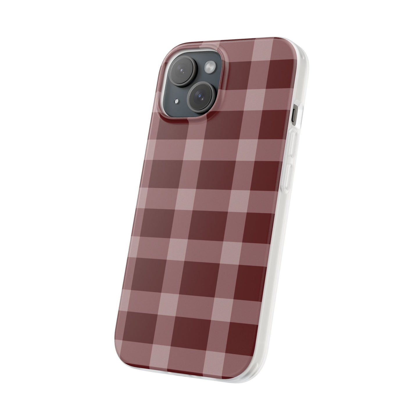 Burgundy Plaid Flexi Case