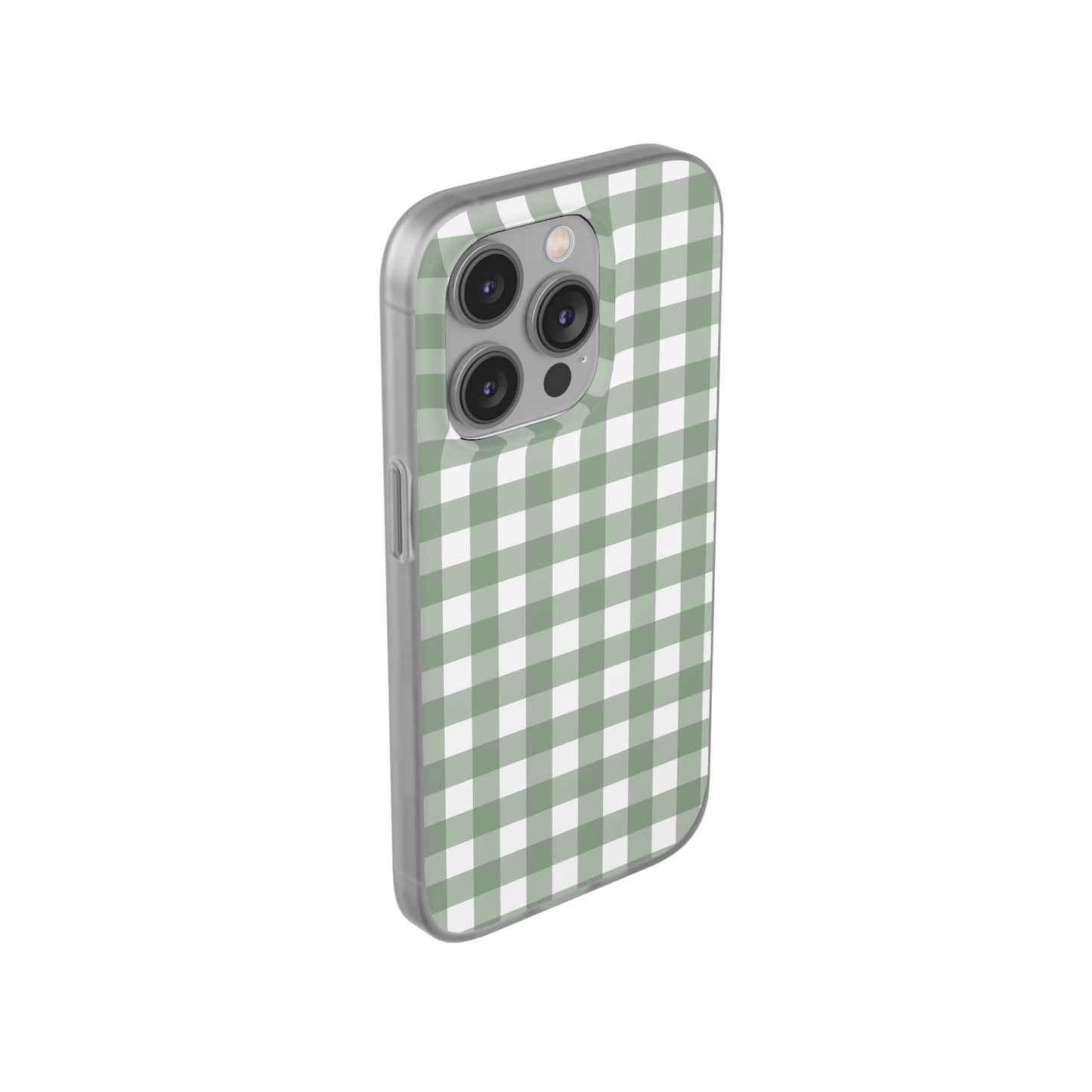 Sage Green Gingham Flexi Case
