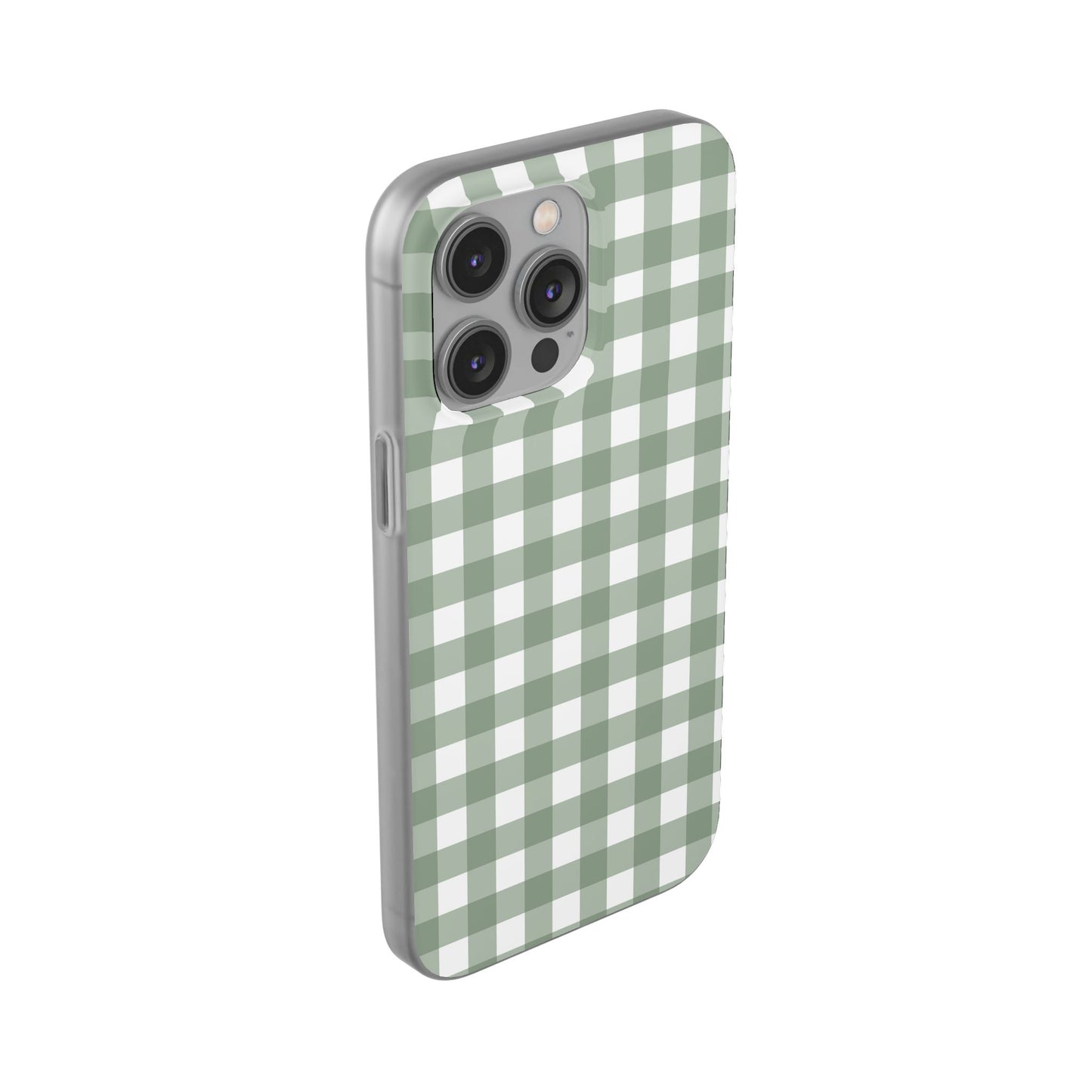 Sage Green Gingham Flexi Case
