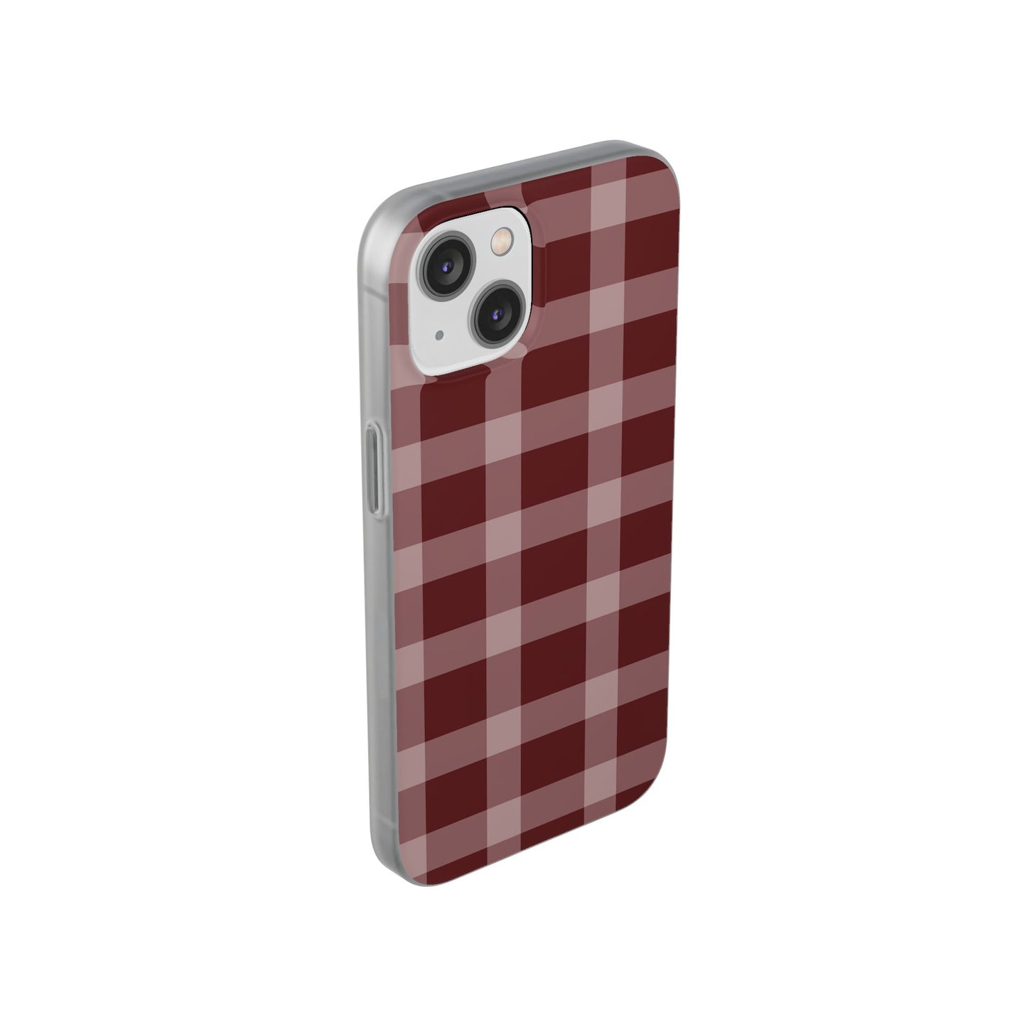 Burgundy Plaid Flexi Case