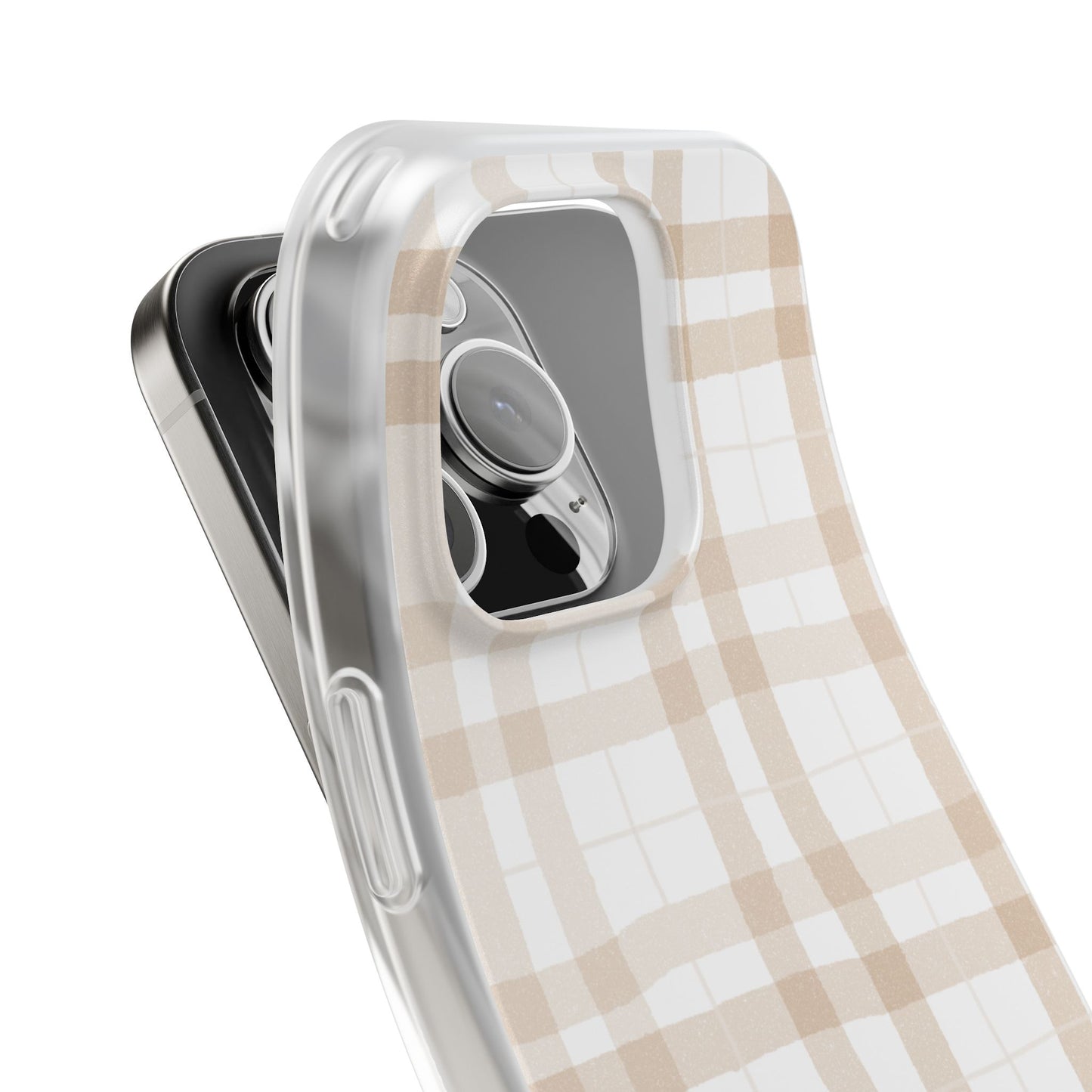 Tan Plaid Flexi Case