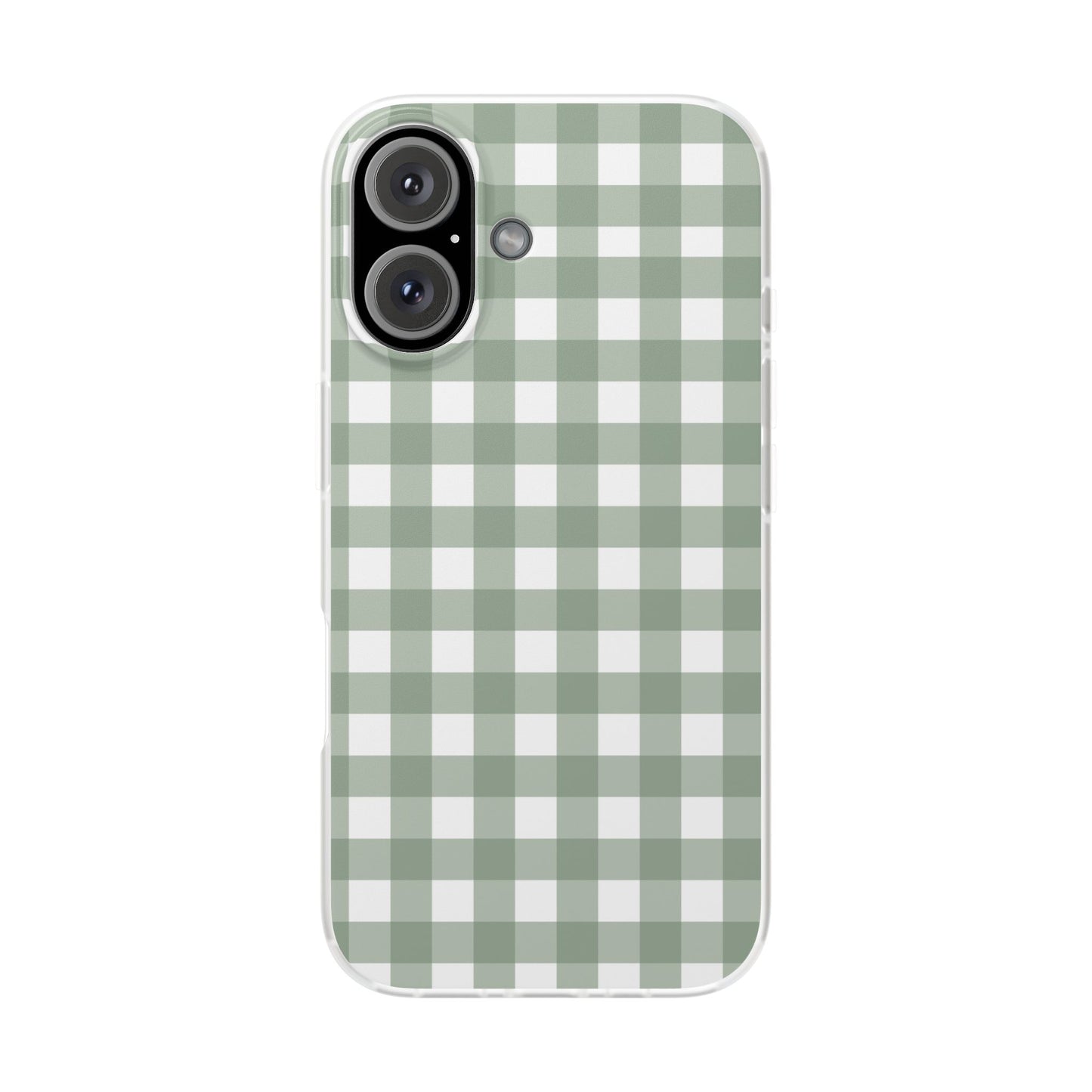 Sage Green Gingham Flexi Case