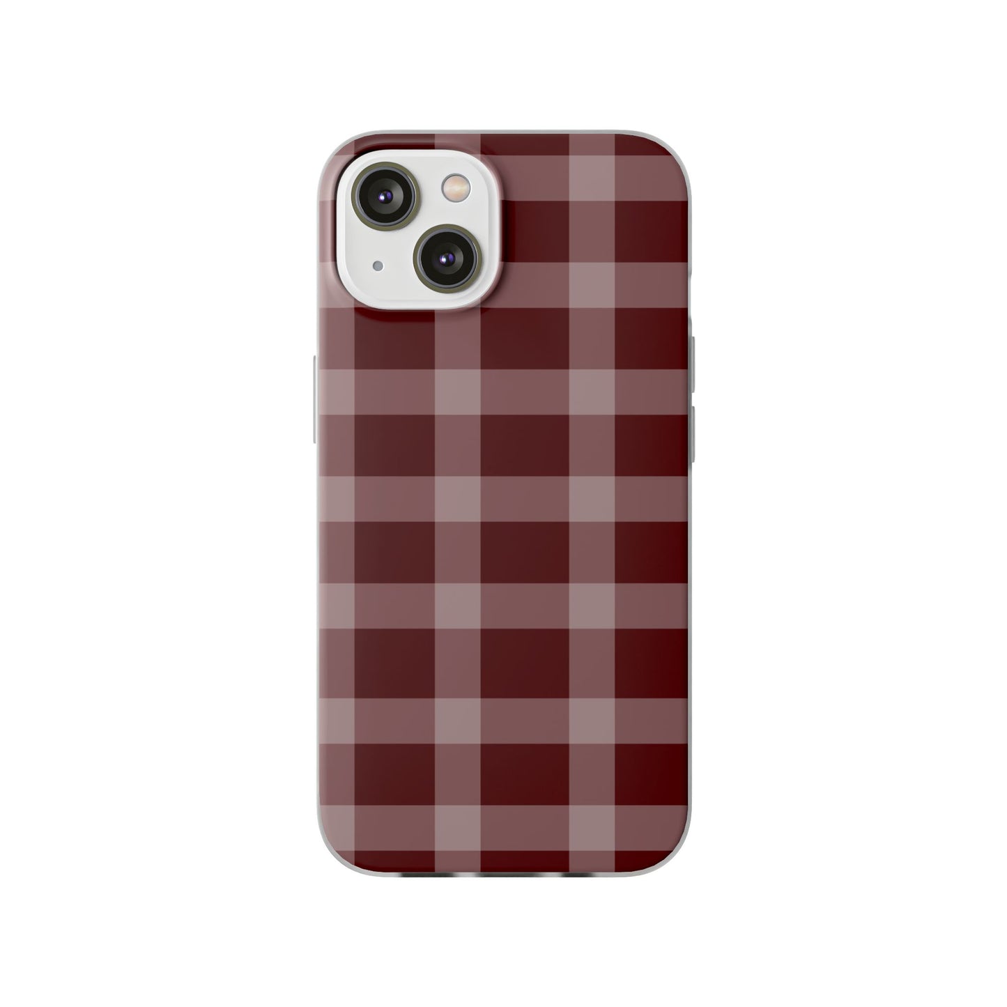 Burgundy Plaid Flexi Case