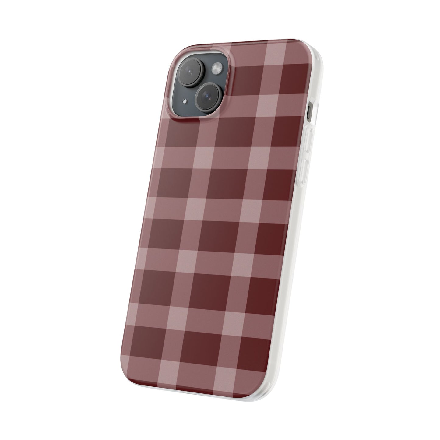Burgundy Plaid Flexi Case