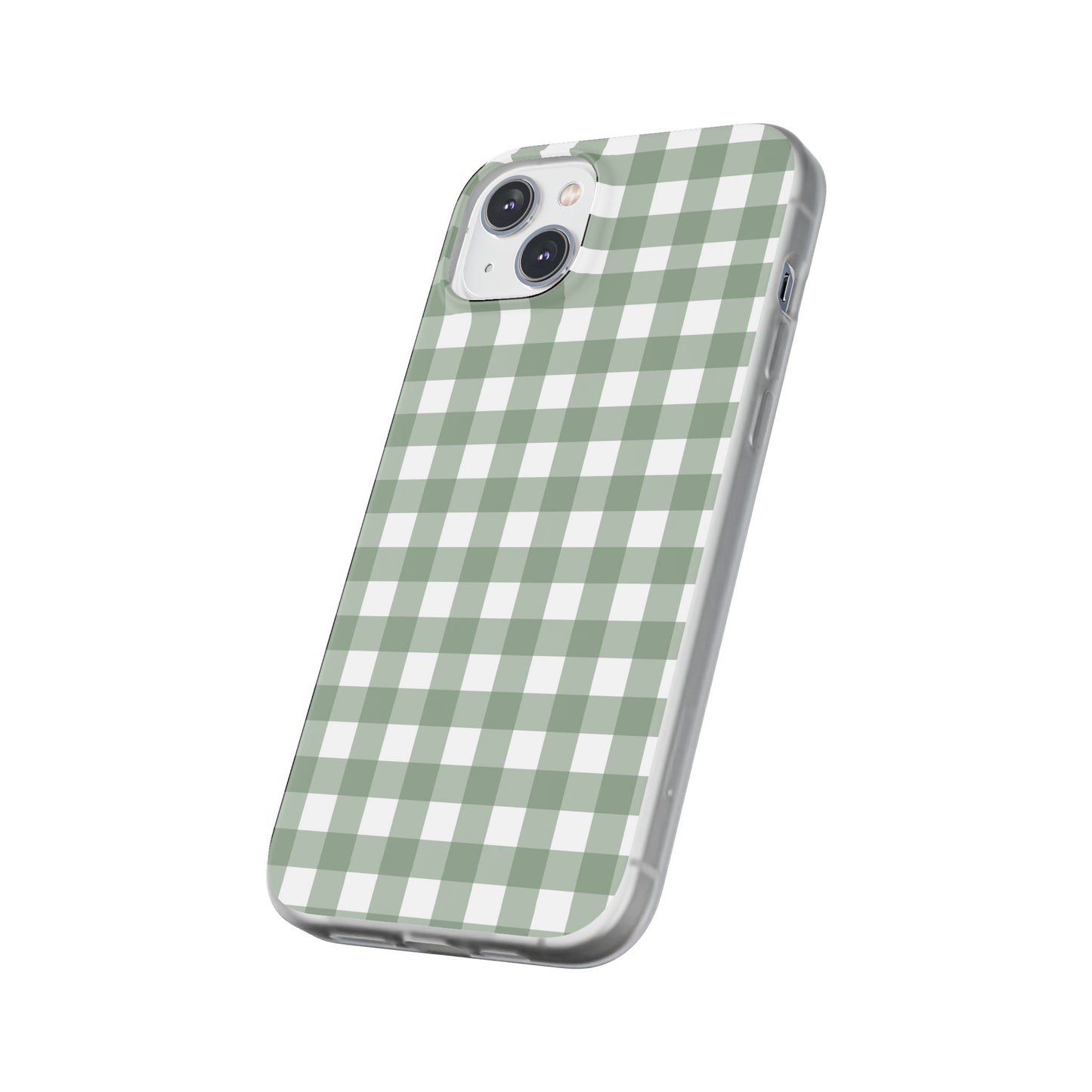Sage Green Gingham Flexi Case