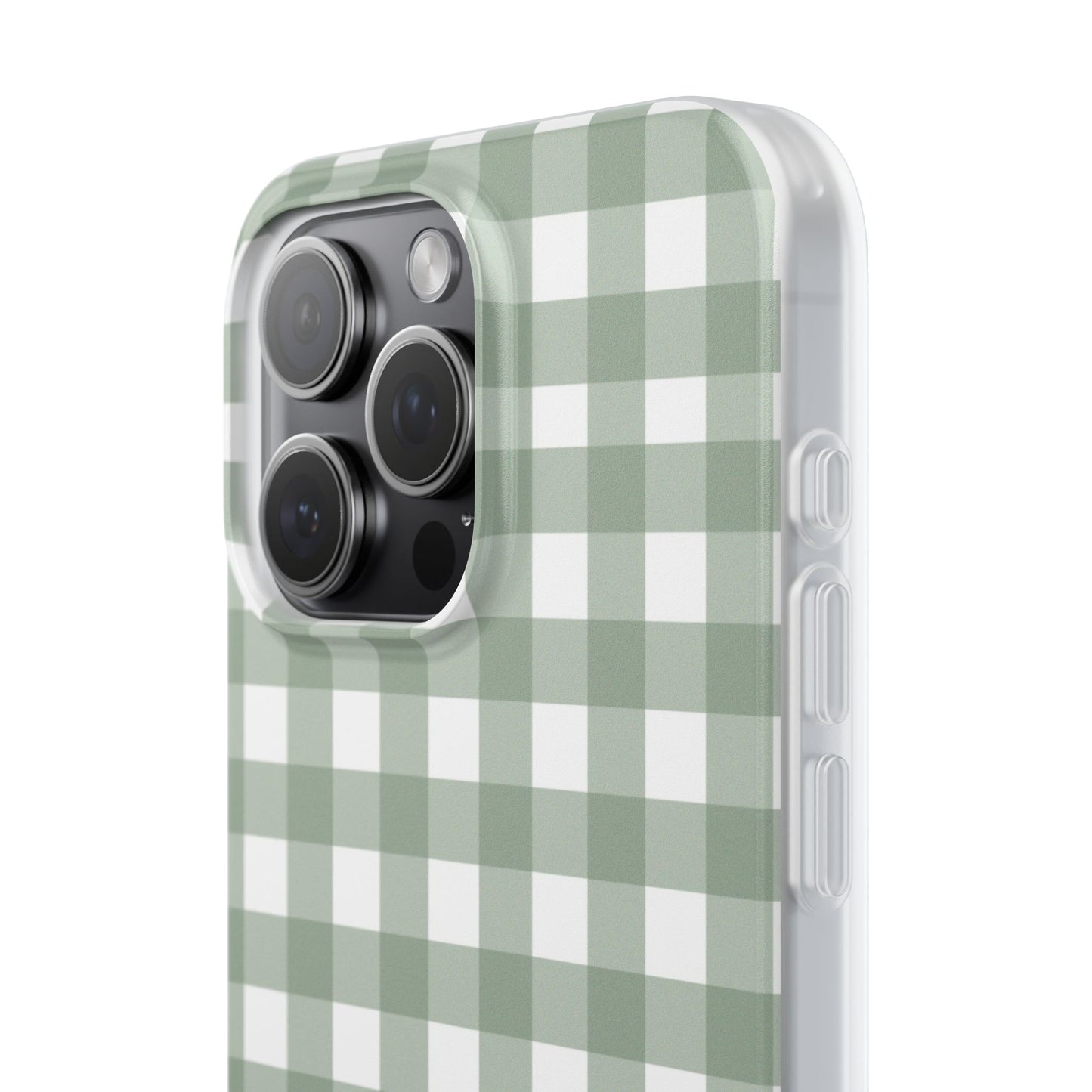Sage Green Gingham Flexi Case