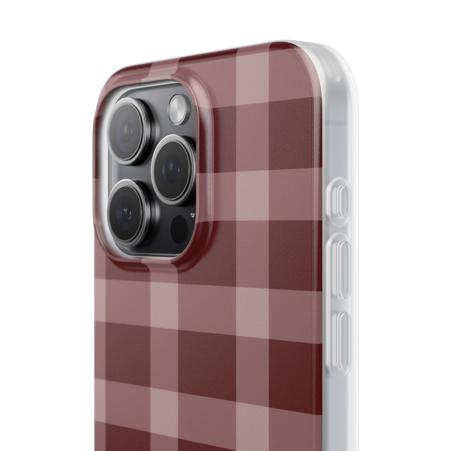 Burgundy Plaid Flexi Case
