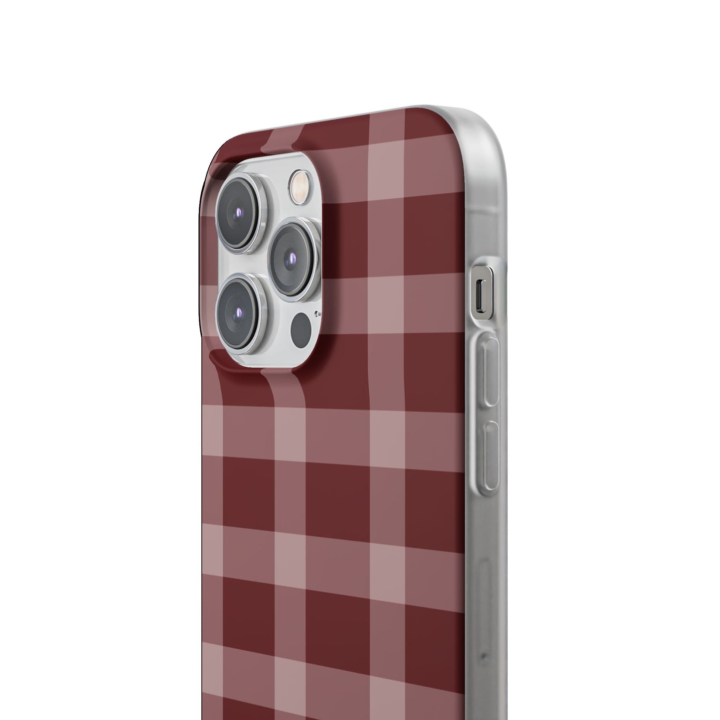 Burgundy Plaid Flexi Case