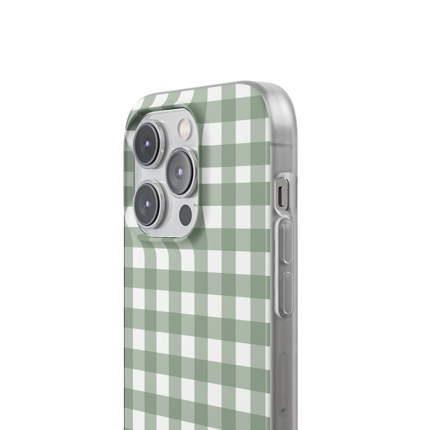 Sage Green Gingham Flexi Case