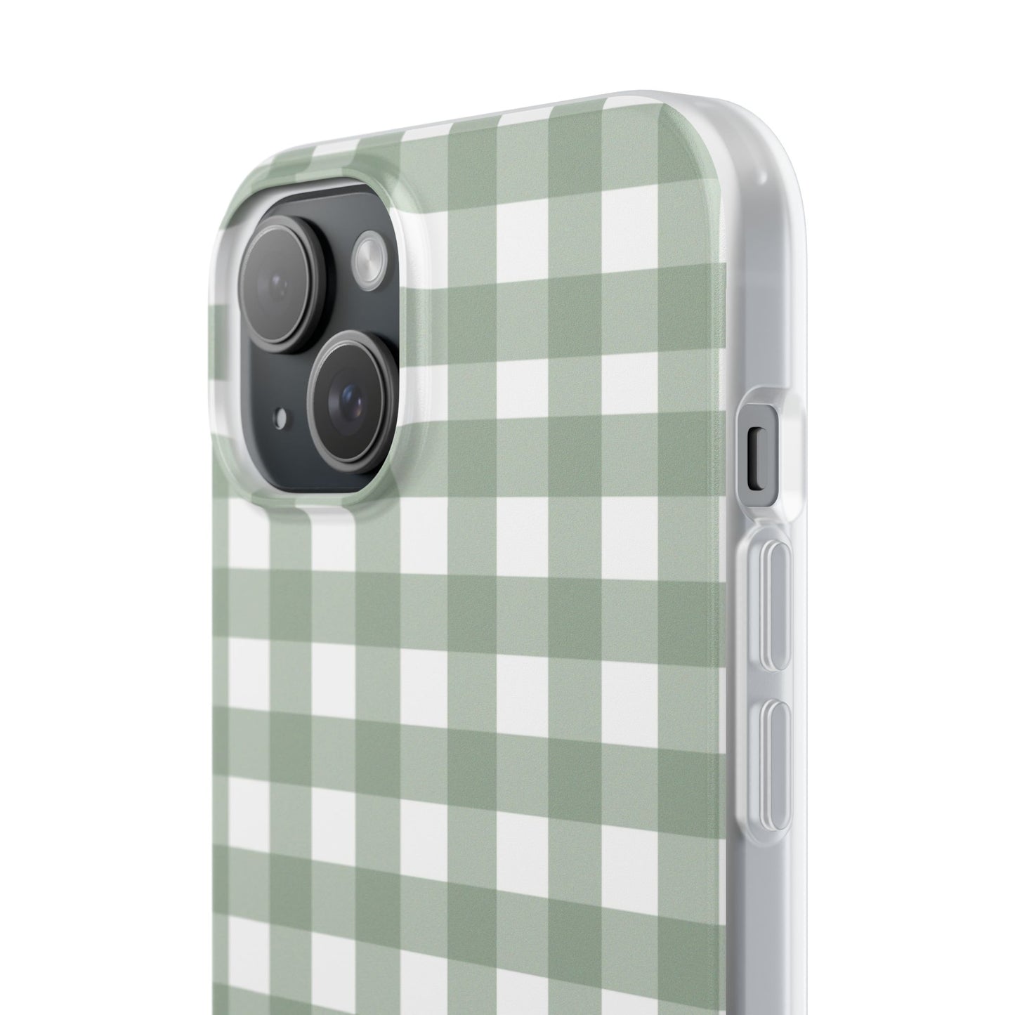 Sage Green Gingham Flexi Case