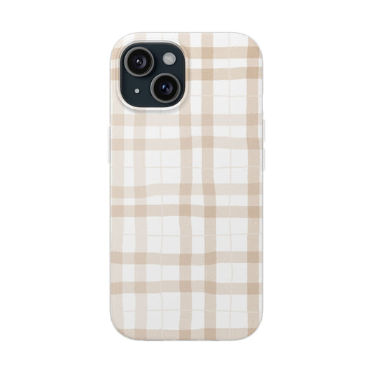 Tan Plaid Flexi Case