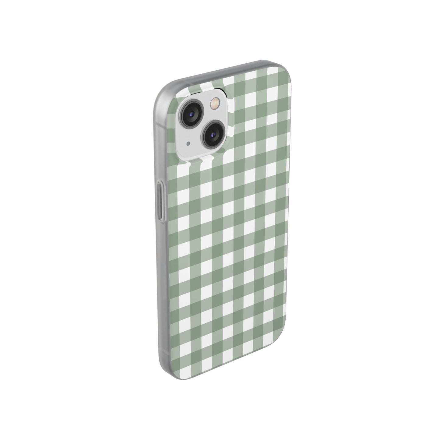Sage Green Gingham Flexi Case