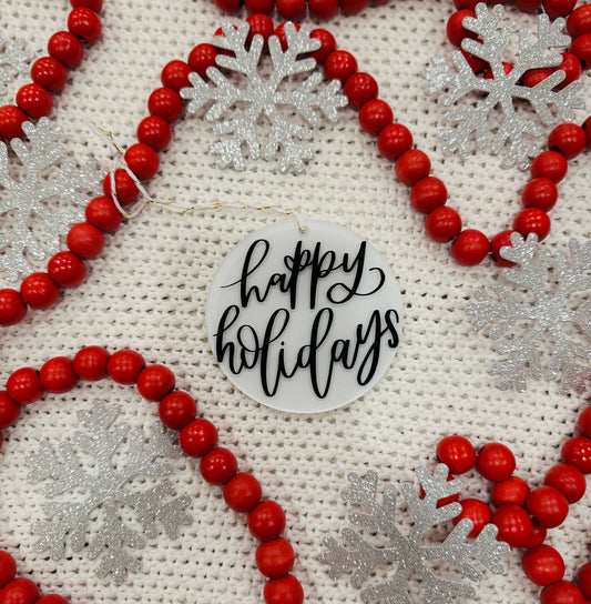 Happy Holidays Ornament
