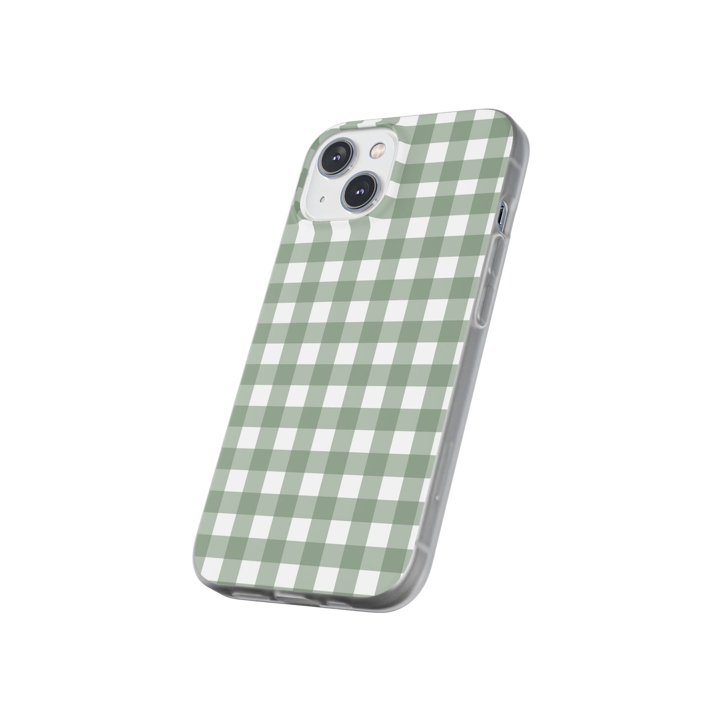 Sage Green Gingham Flexi Case