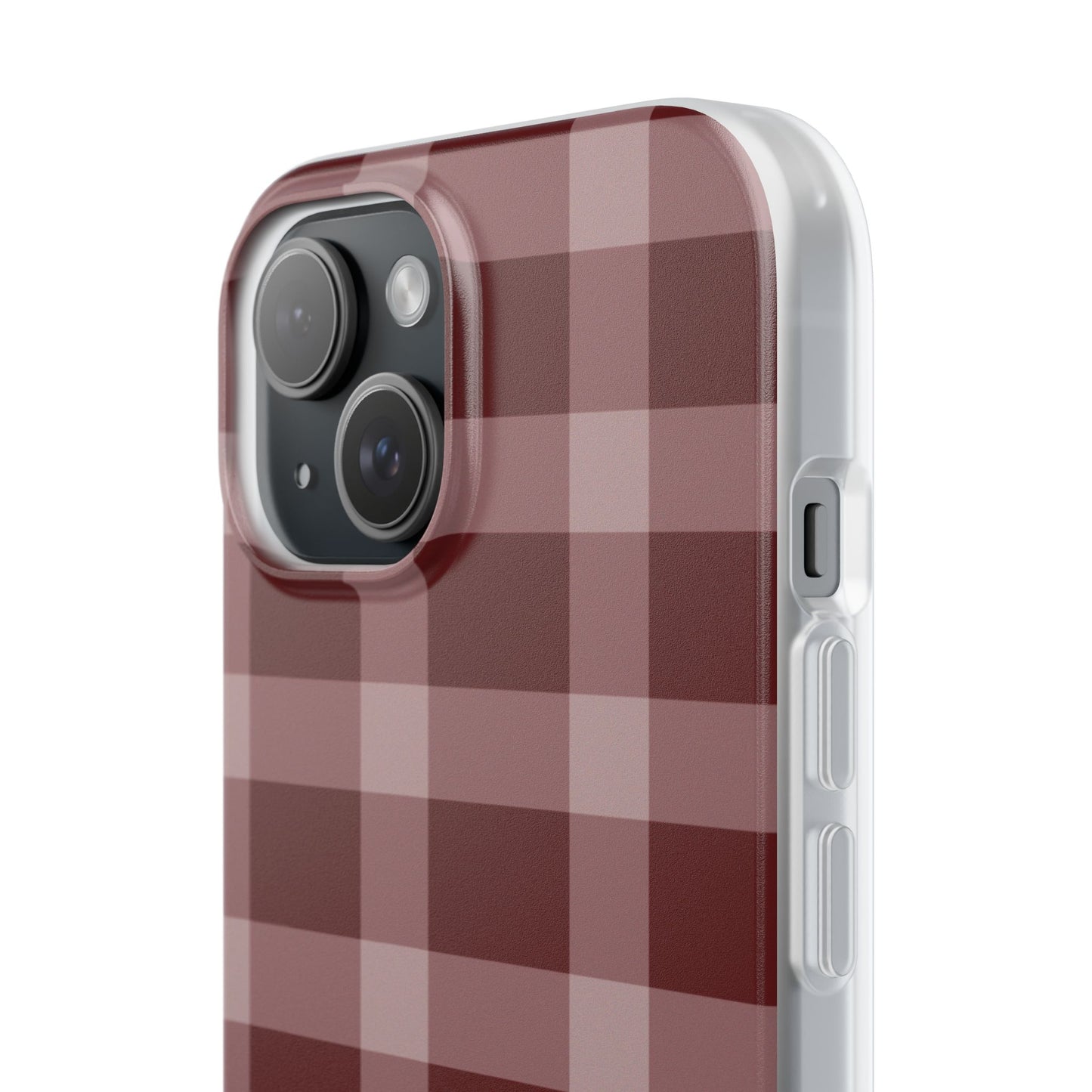 Burgundy Plaid Flexi Case