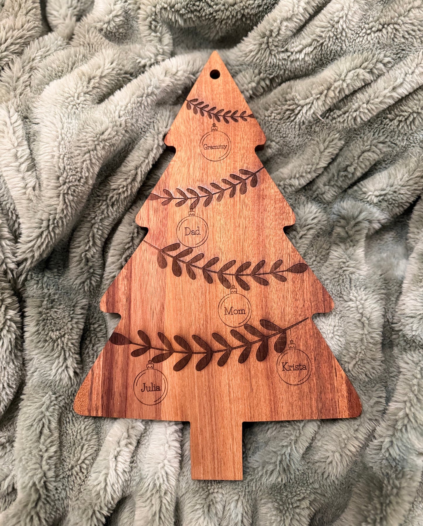 The Ornaments Family Tree - Wooden Board
