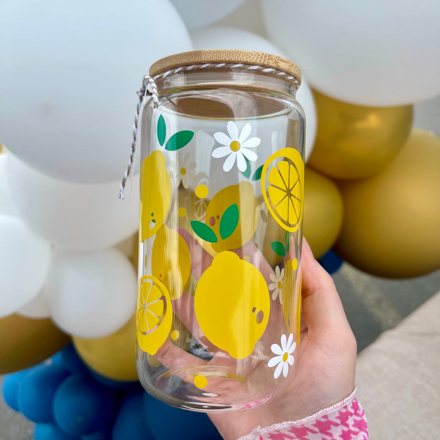 Lemons Glass Cup